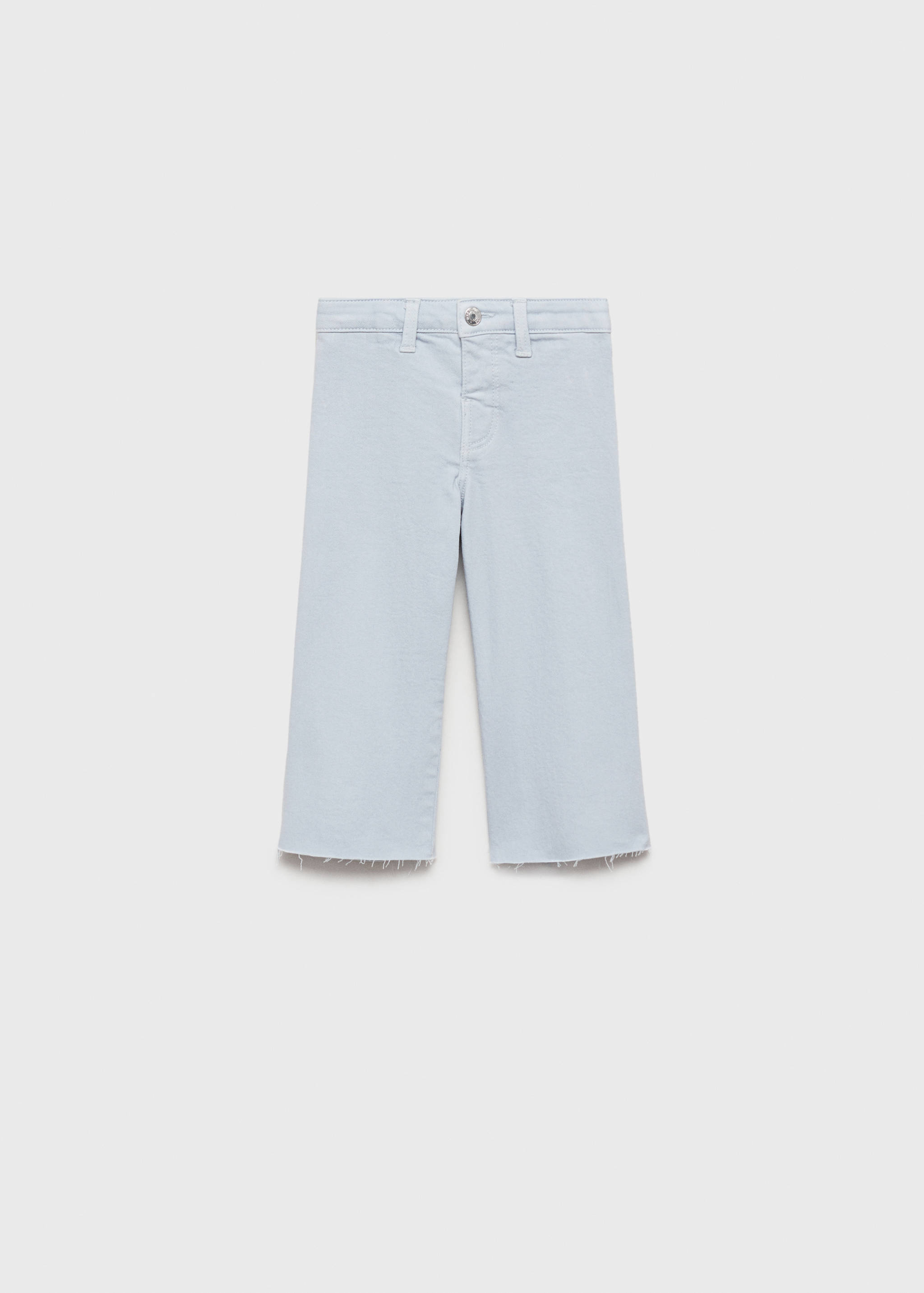 Seamless jeans with frayed hem - Article without model