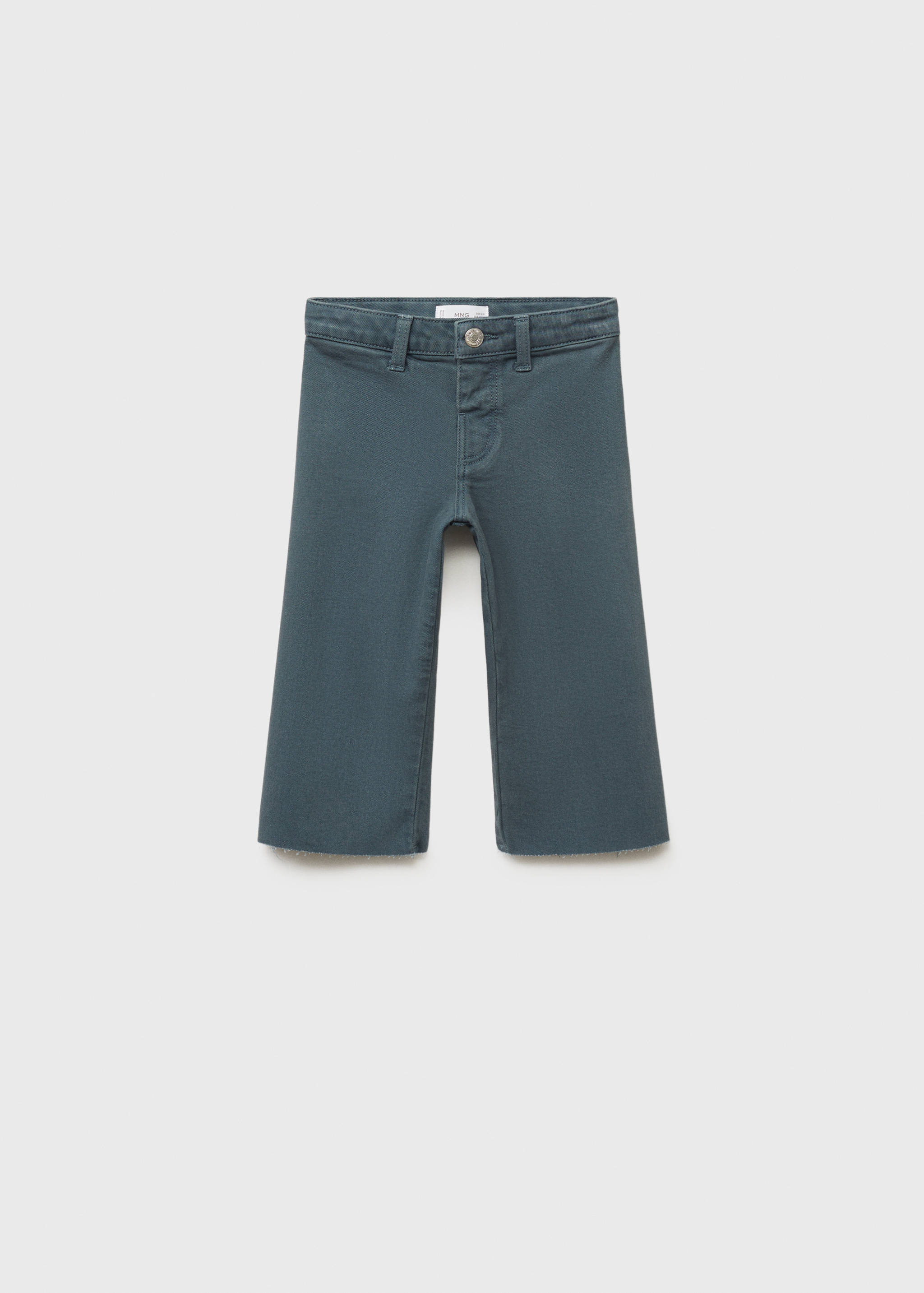 Seamless jeans with frayed hem - Article without model