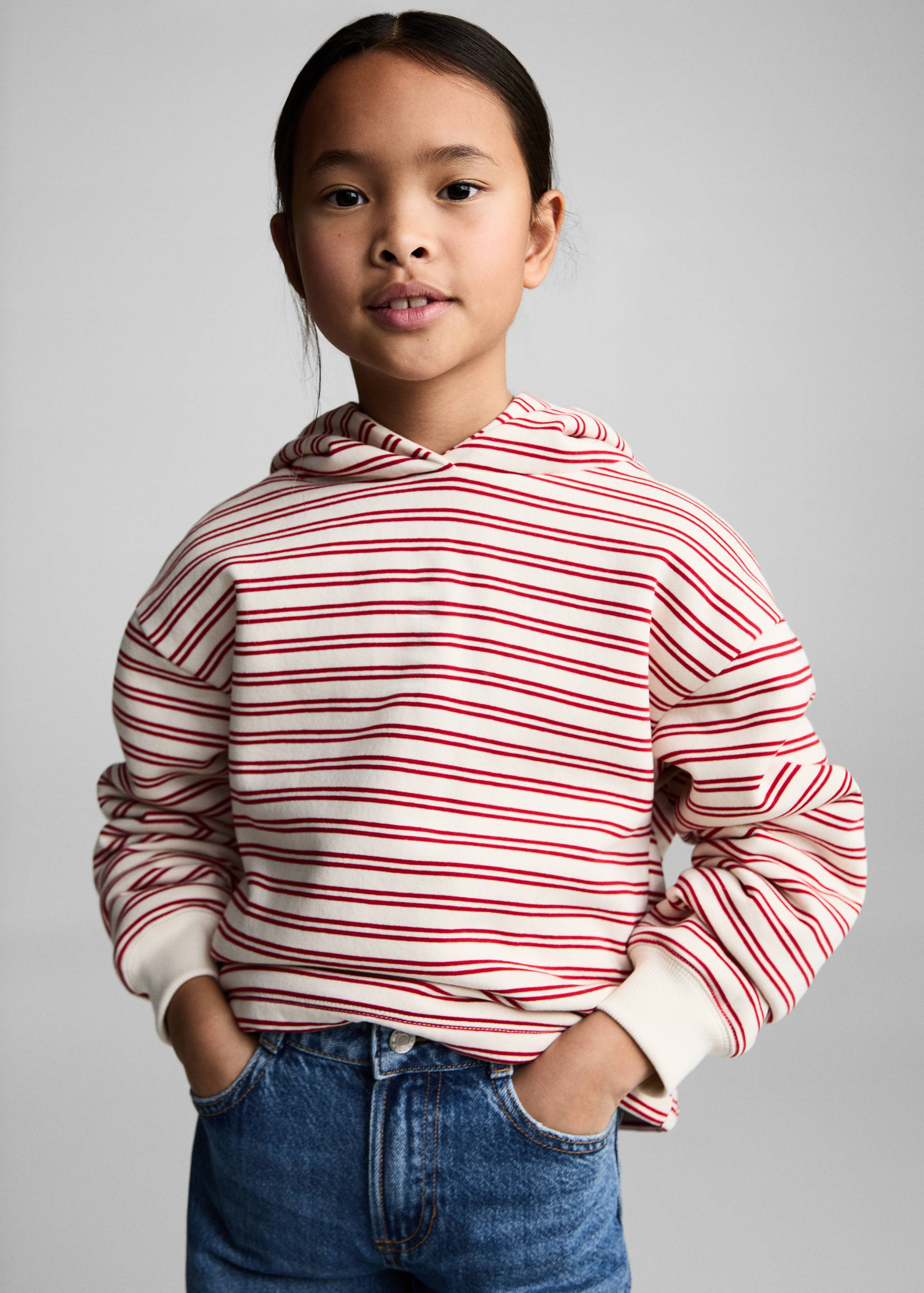 Wideleg low frayed hem jeans - Medium plane