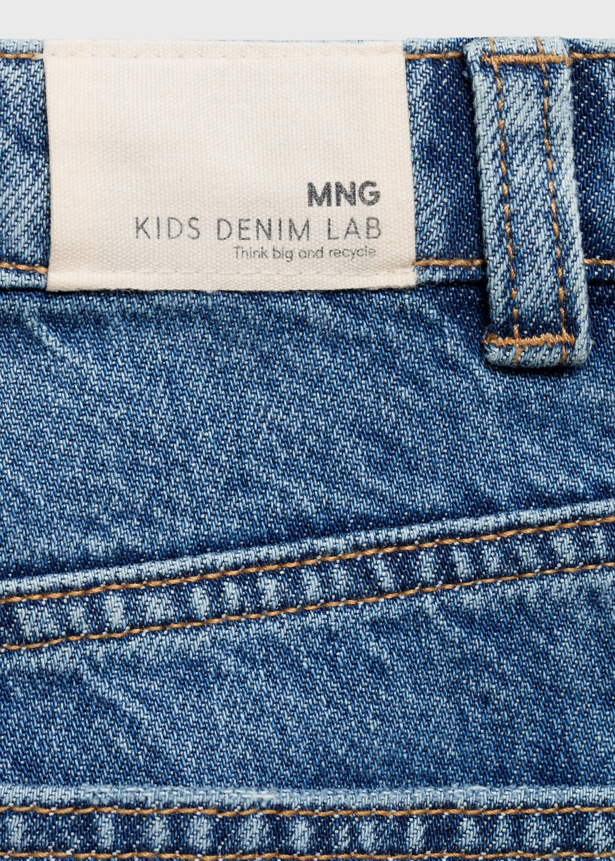 Wideleg low frayed hem jeans - Details of the article 0
