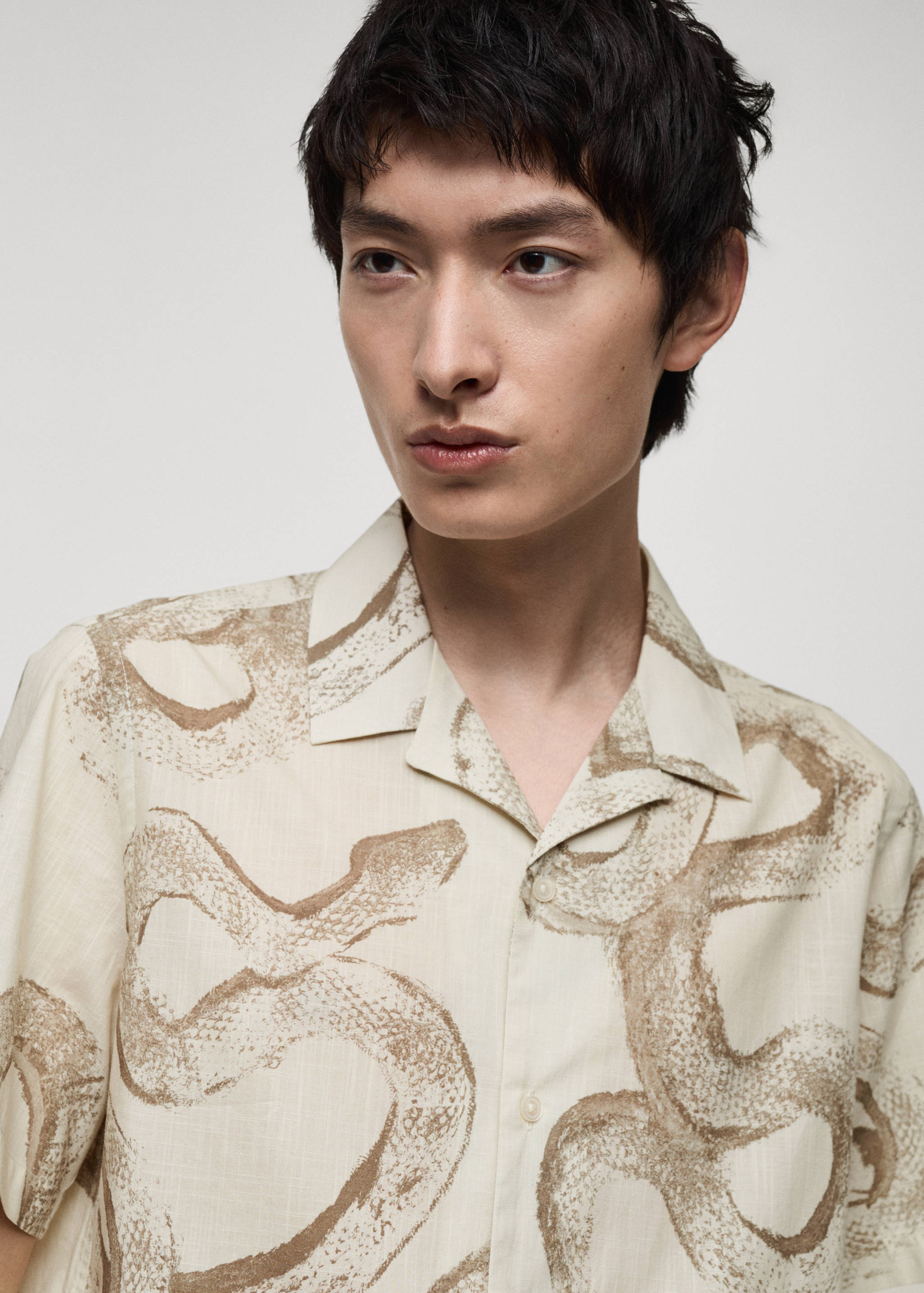 Regular-fit overhemd 100% katoen met print - Detail van het artikel 1