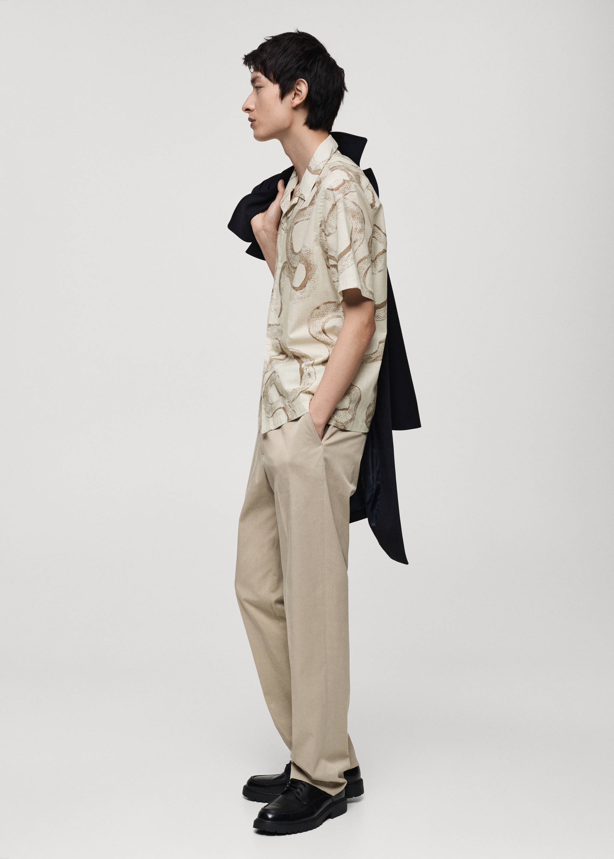 Regular-fit overhemd 100% katoen met print - Detail van het artikel 2