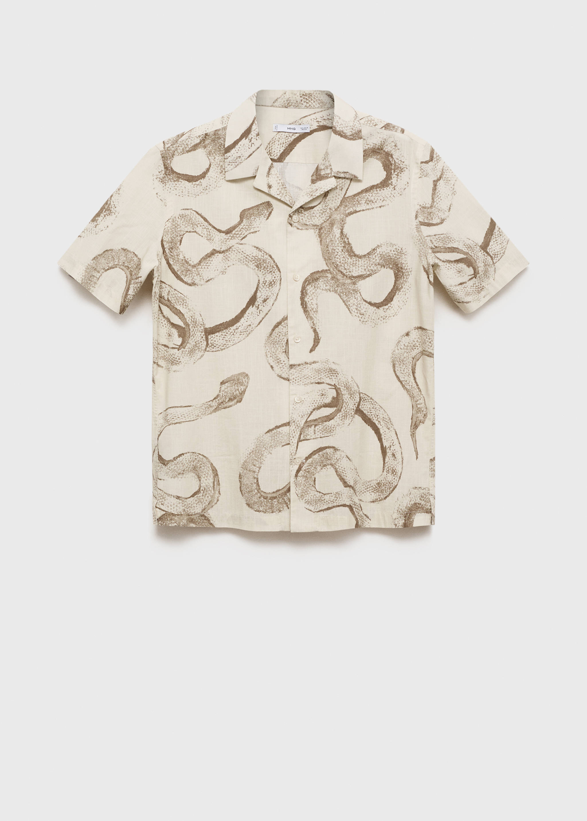 Regular-fit overhemd 100% katoen met print - Artikel zonder model