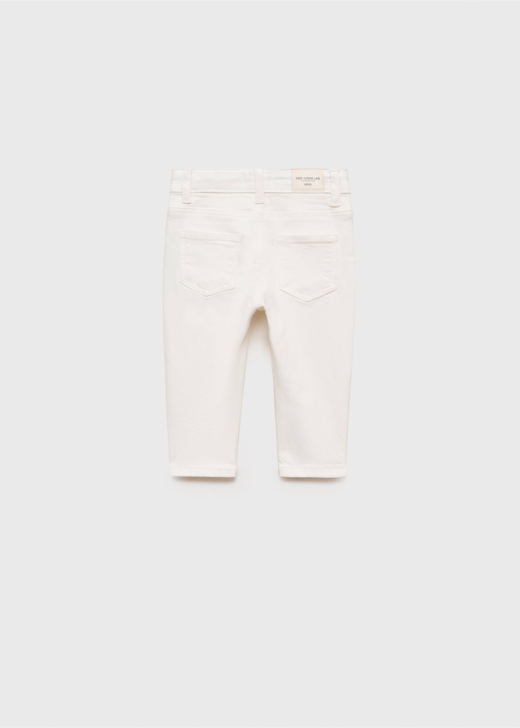 Τζιν skinny - Πίσω όψη προϊόντος, Λευκό. Ref: 87000625-00.