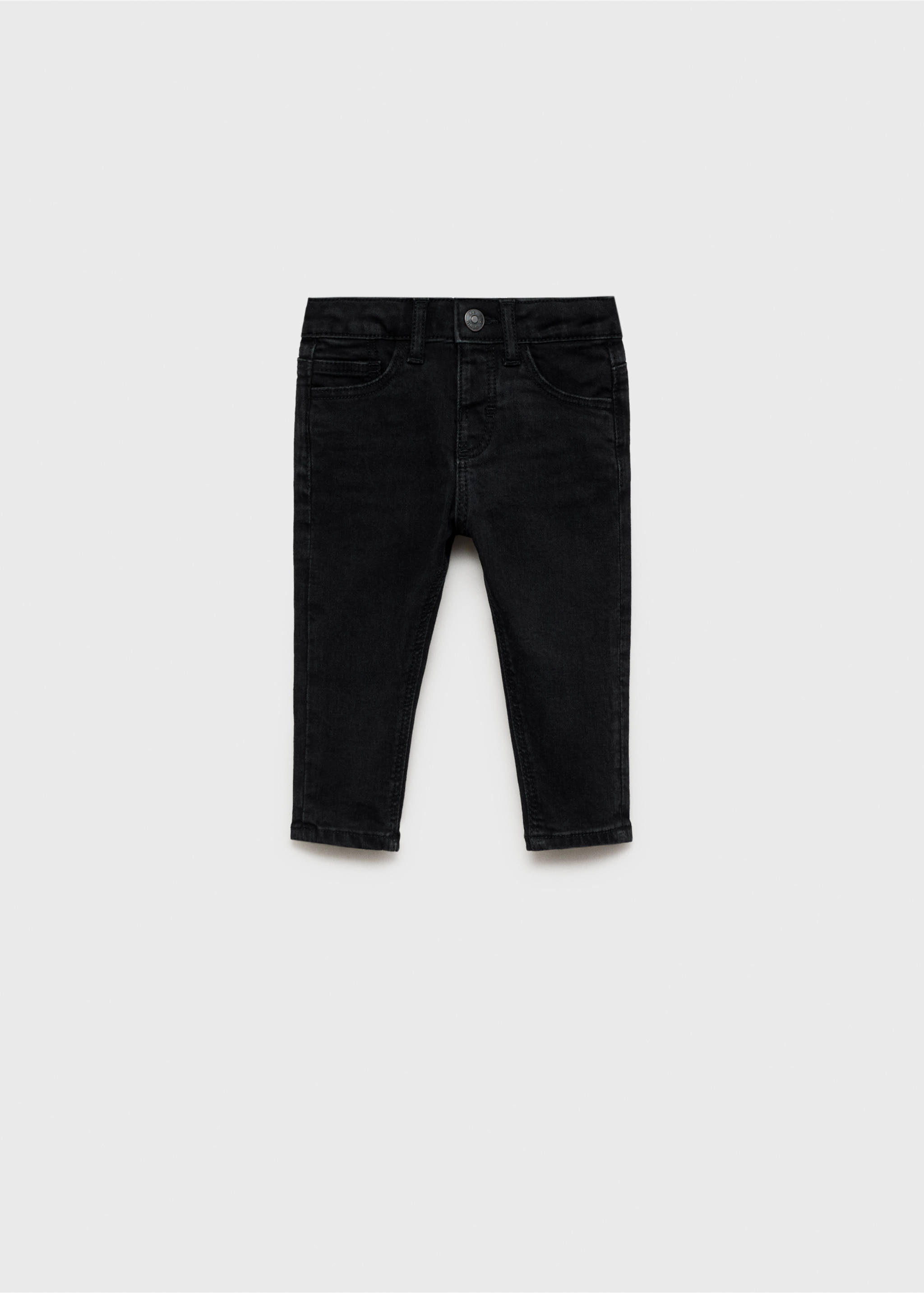 Blugi skinny - Articol fără model, Black denim. Ref: 87000625-00.