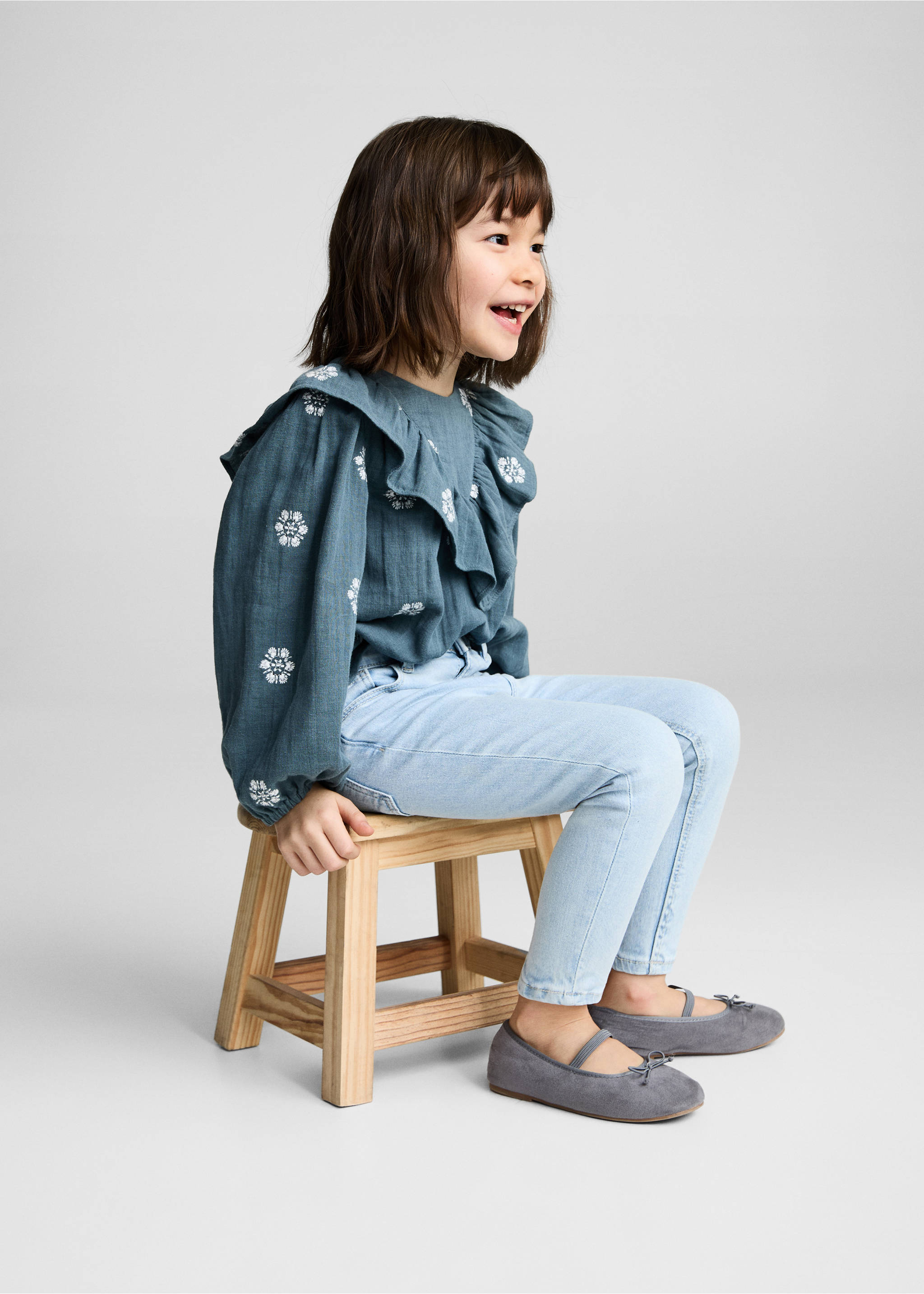 Jean skinny coton - Détail de l'article 2, Bleu clair. Ref: 87000628-00.