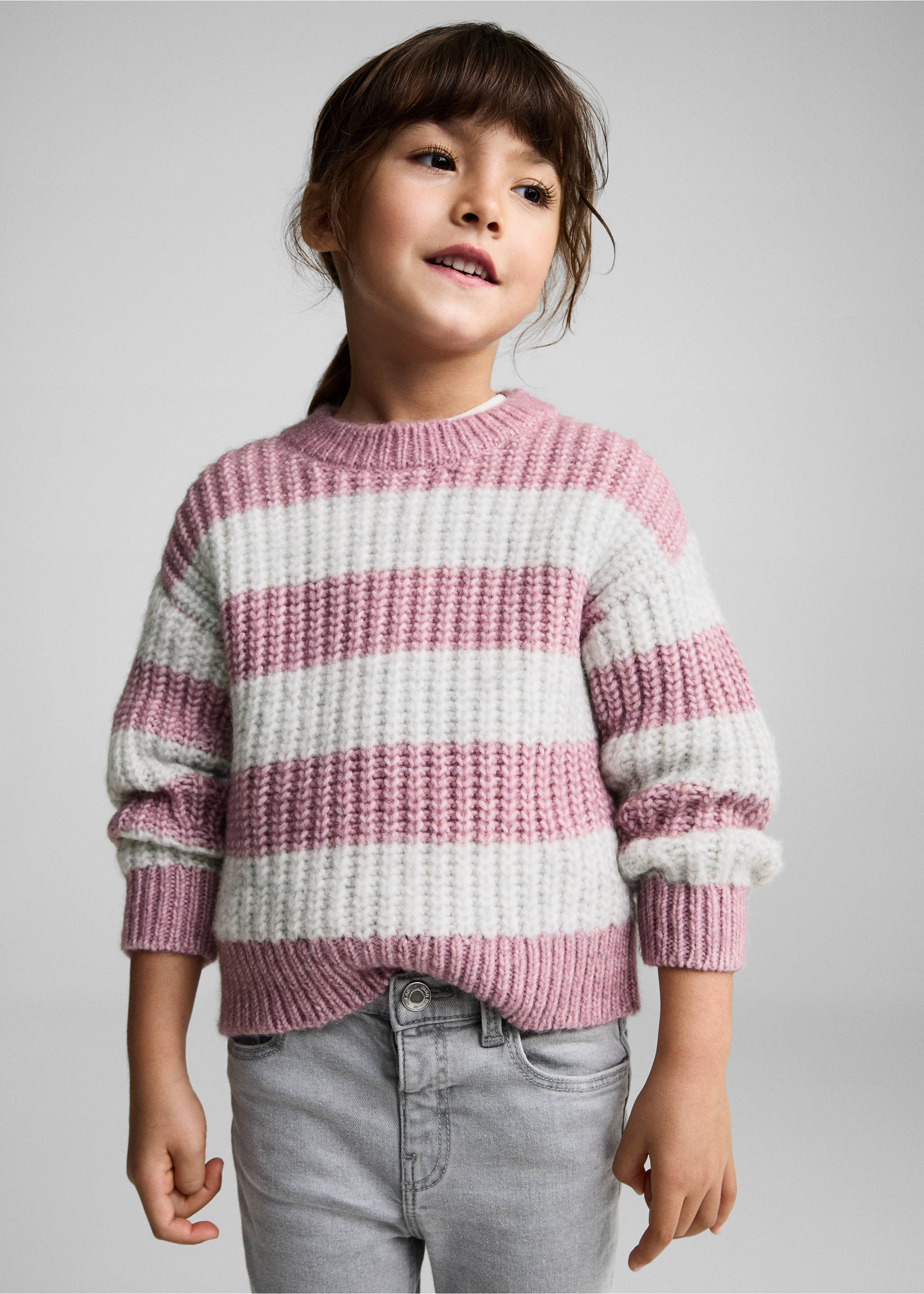 Katoenen skinny jeans - Middenvlak, Grijs denim. Ref: 87000629-00.