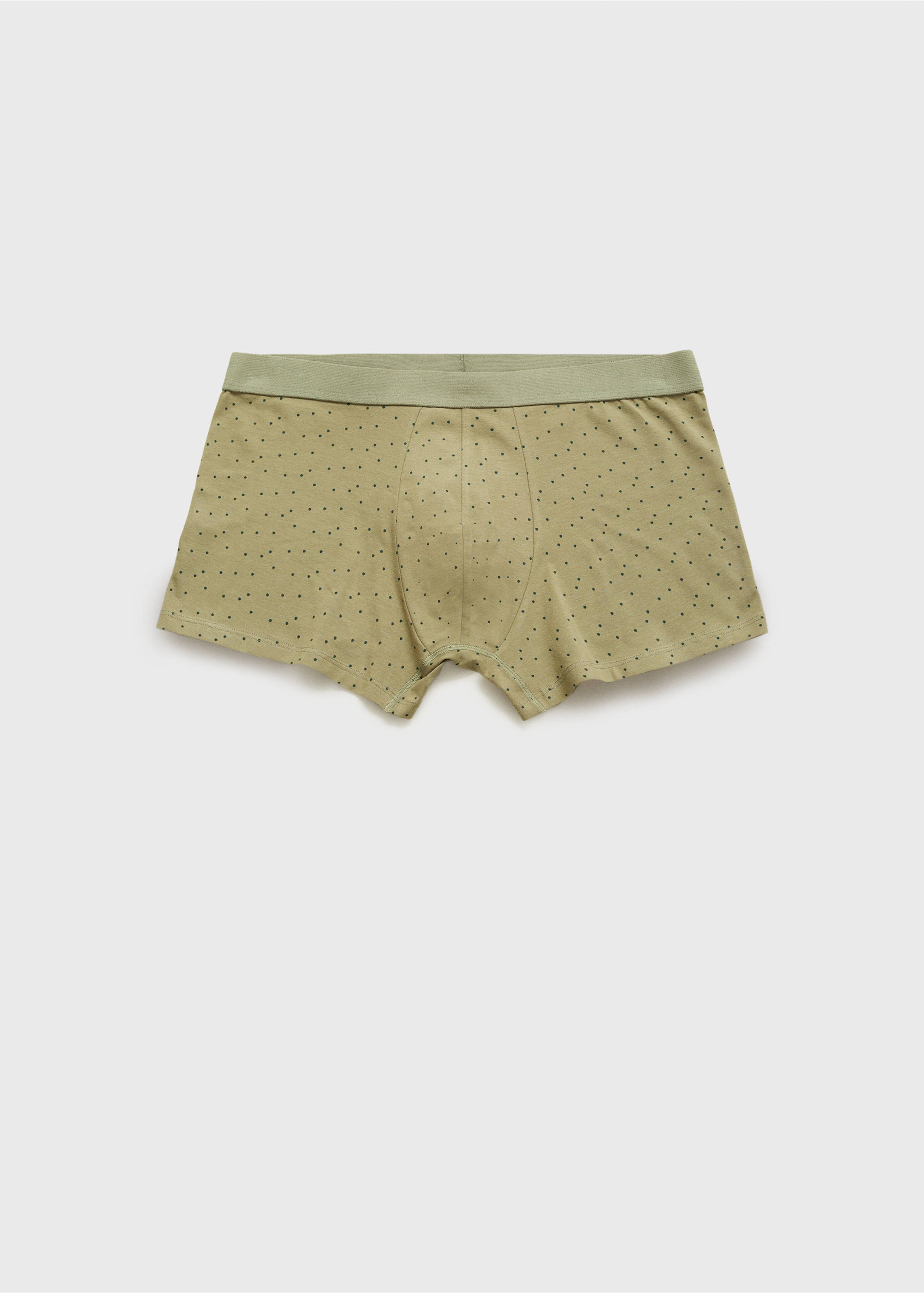 Pack of 3 cotton combination briefs - Reverse of the article, Khaki. Ref: 87000633-00.