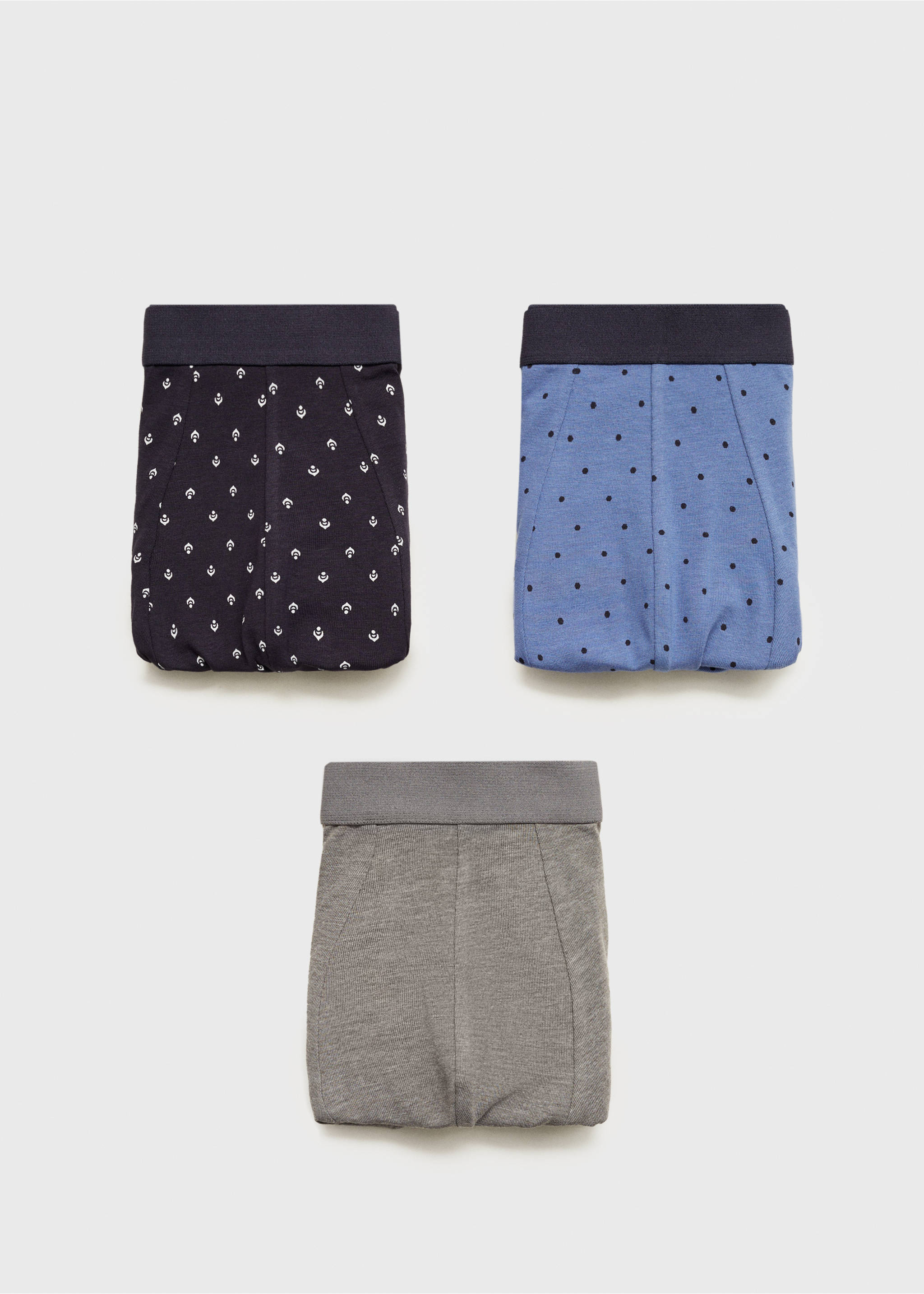 3-pack combined briefs - Article without model, Dark Navy. Ref: 87000639-00.
