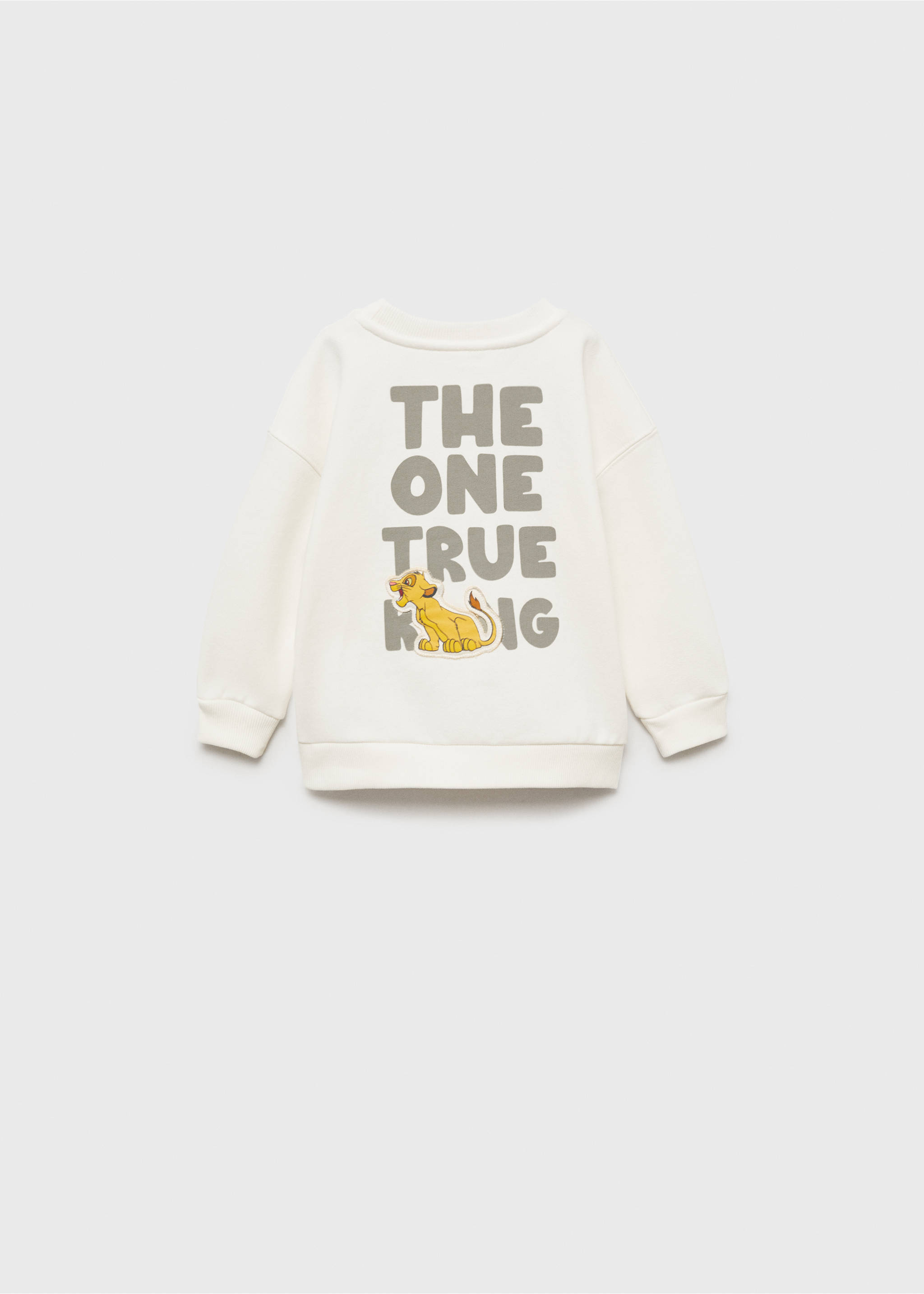 Lion King sweatshirt - Reverse of the article, Off White. Ref: 87000643-00.