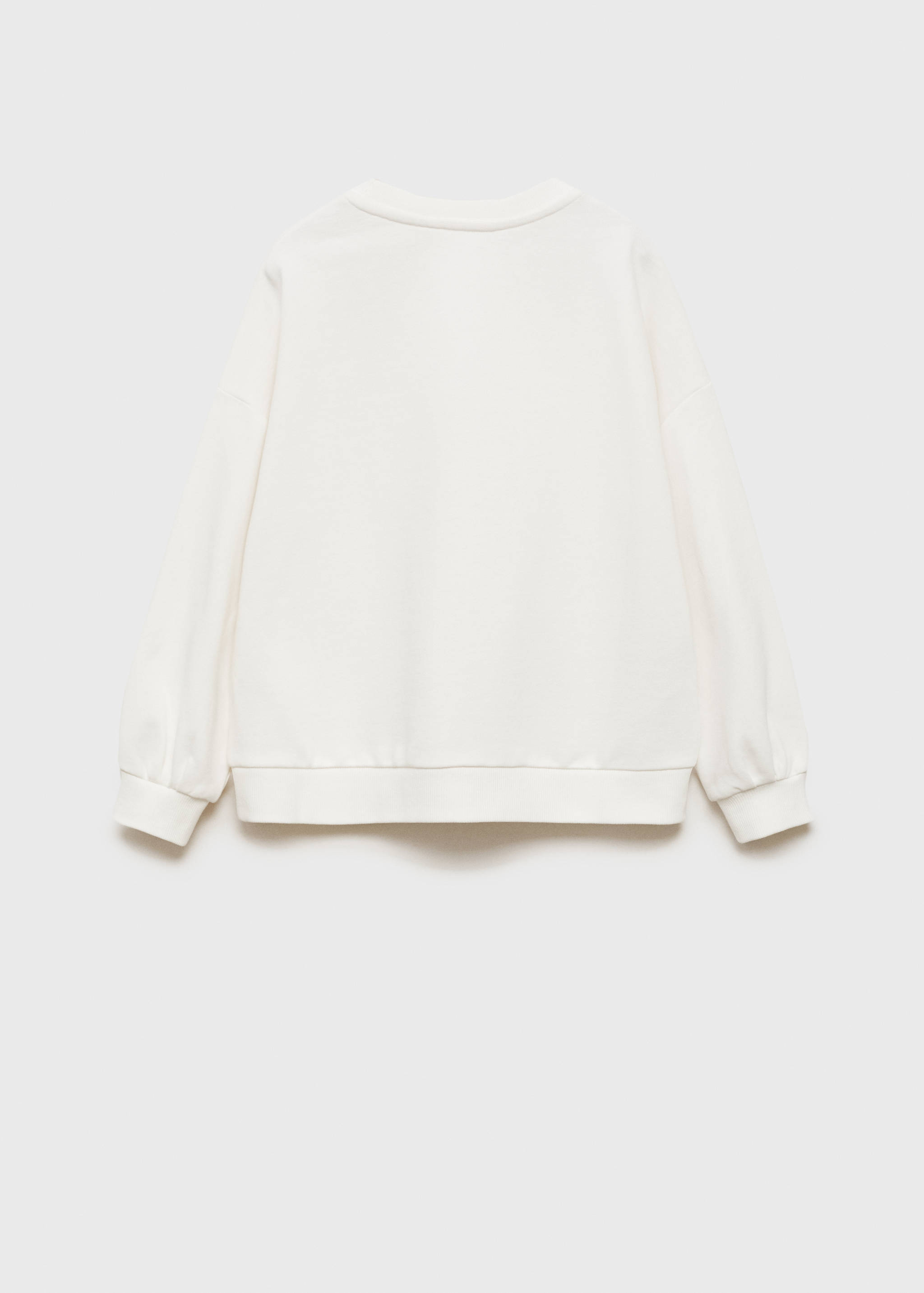 Sudadera floral lentejuelas - Reverso del artículo