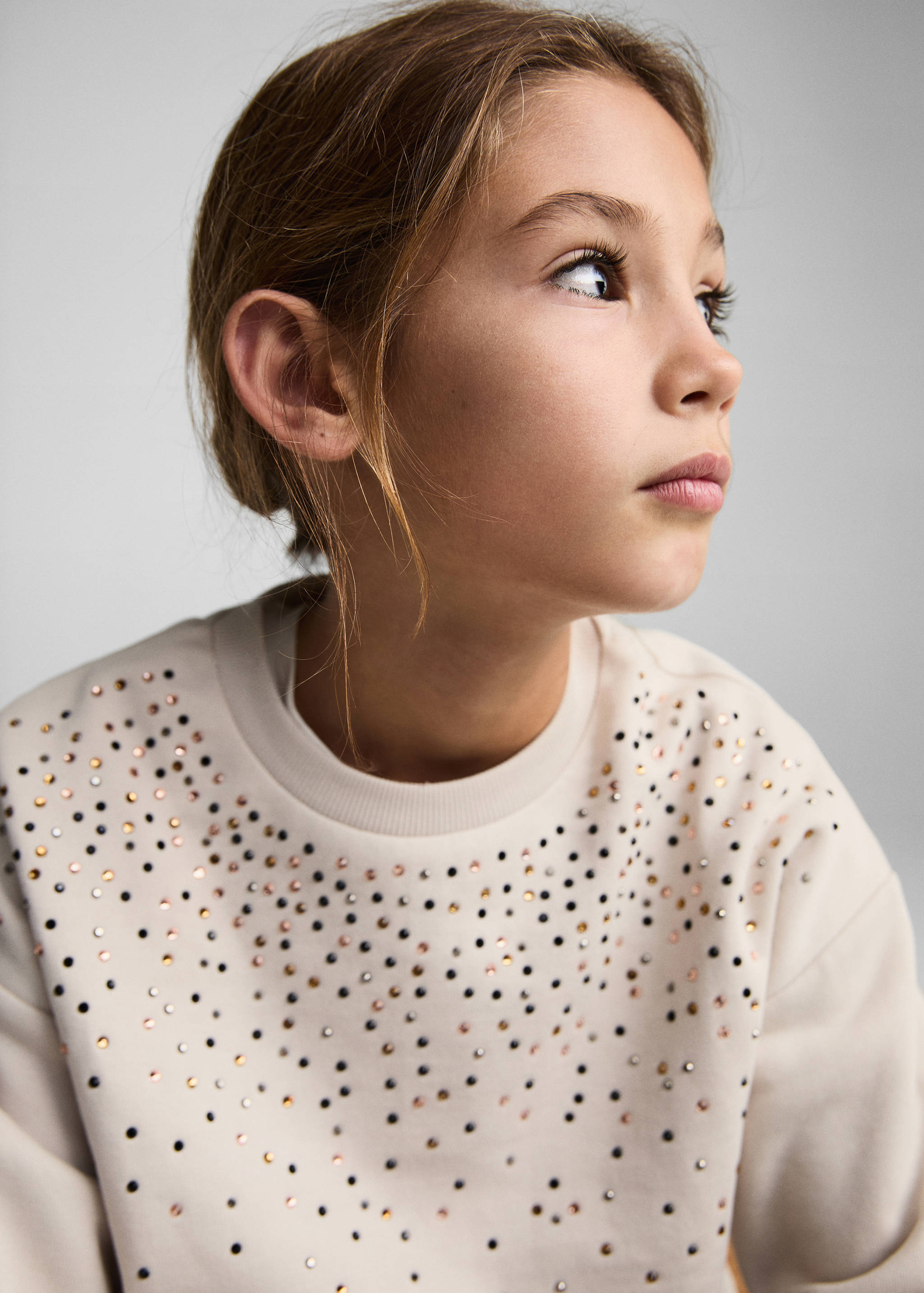 Bead detail sweatshirt - Details of the article 1