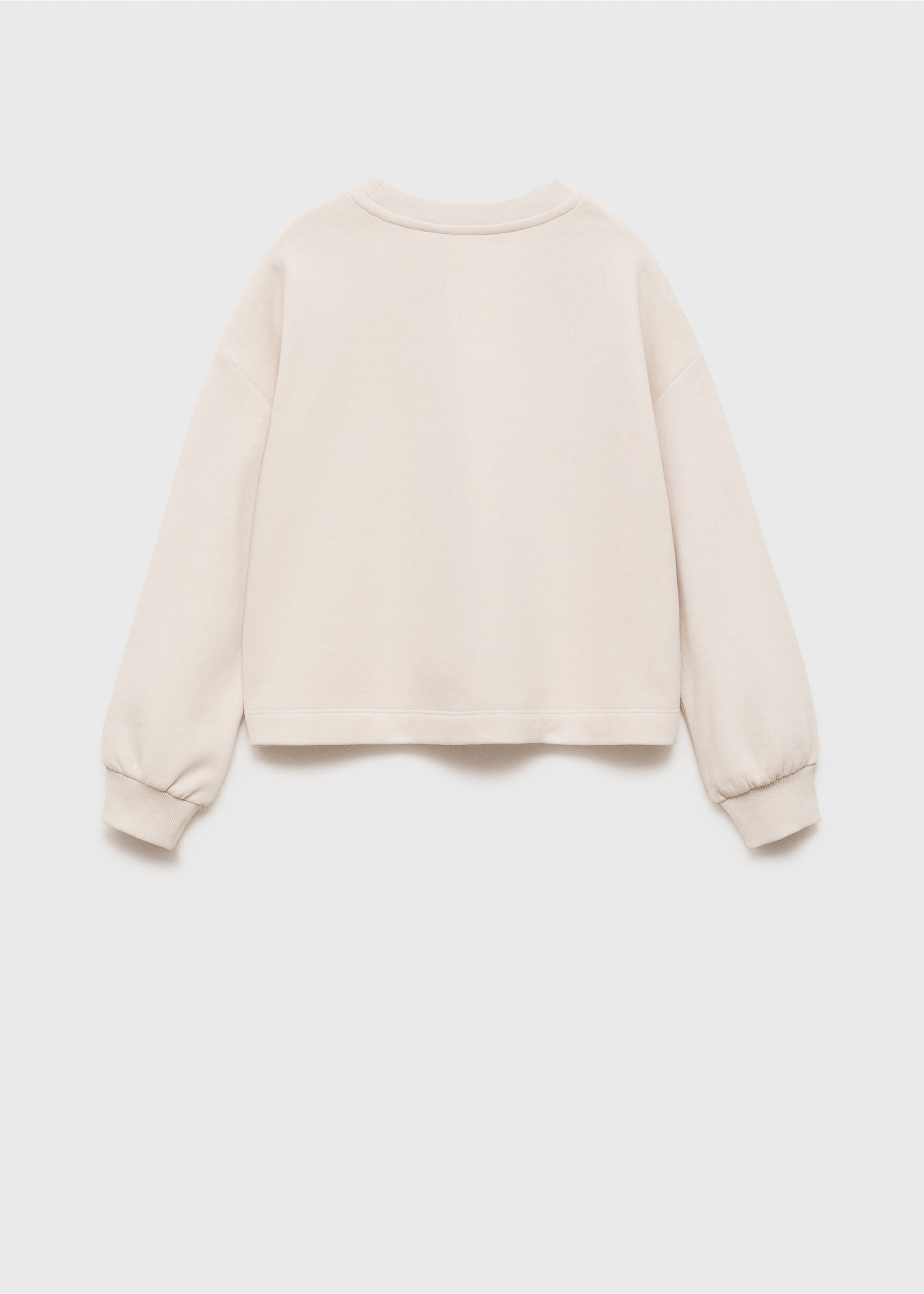 Bead detail sweatshirt - Reverse of the article, Ice Grey. Ref: 87000648-00.