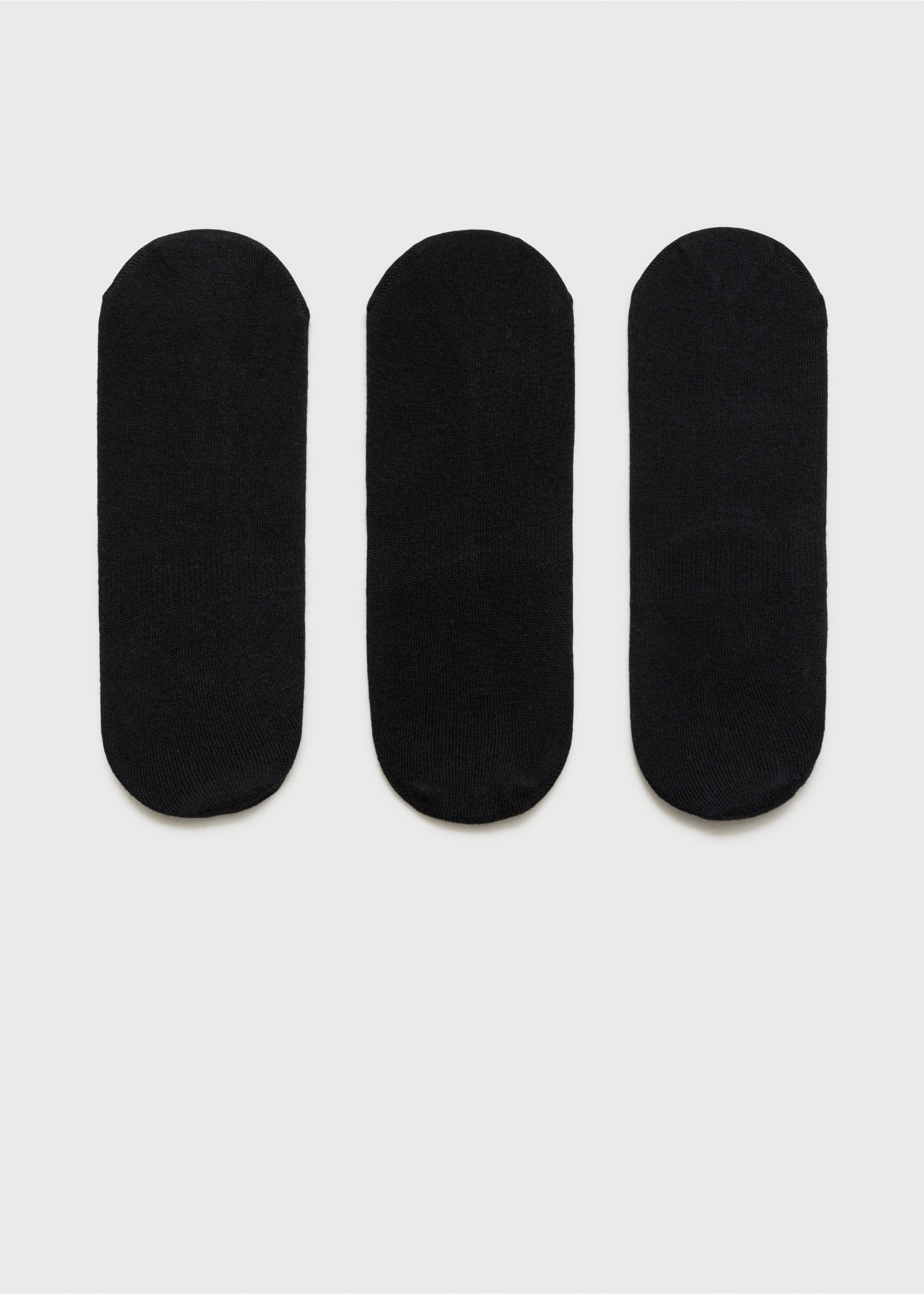 Lot 3 paires de chaussettes coton - Article sans modèle, Noir. Ref: 87000658-00.