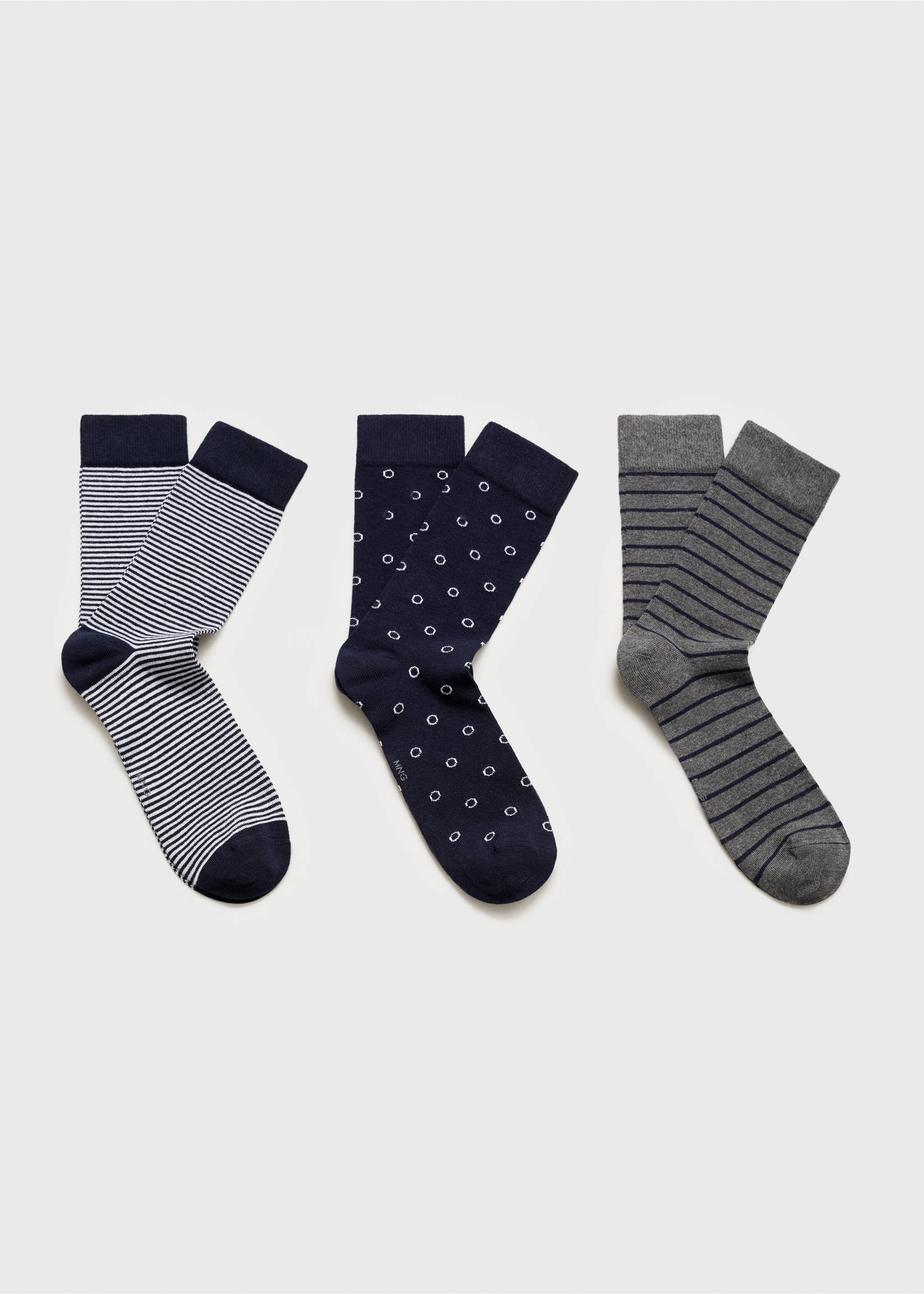 3 pack mixed socks - Article without model, Grey. Ref: 87000659-00.