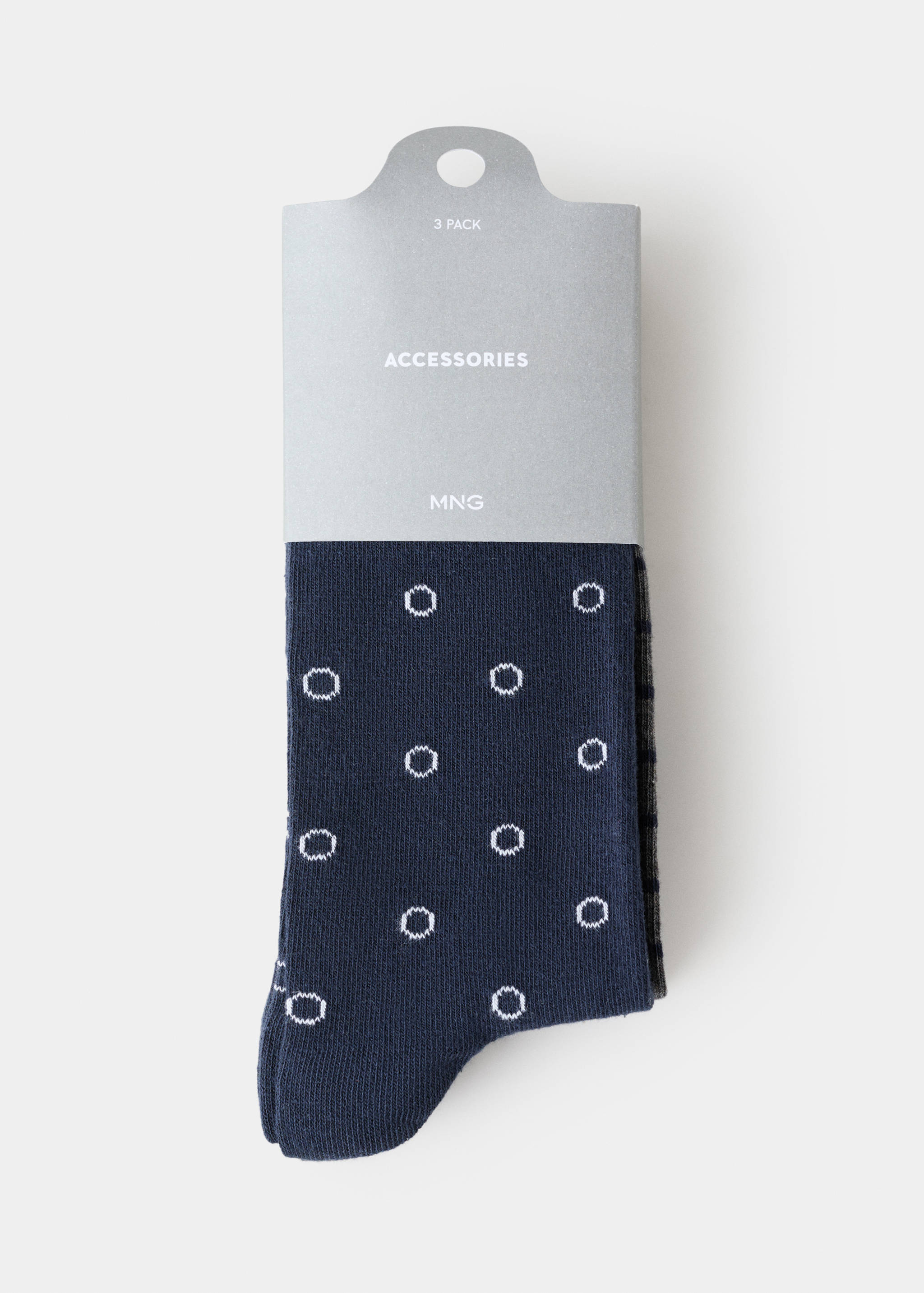 Pack of 3 striped cotton socks - Article without model