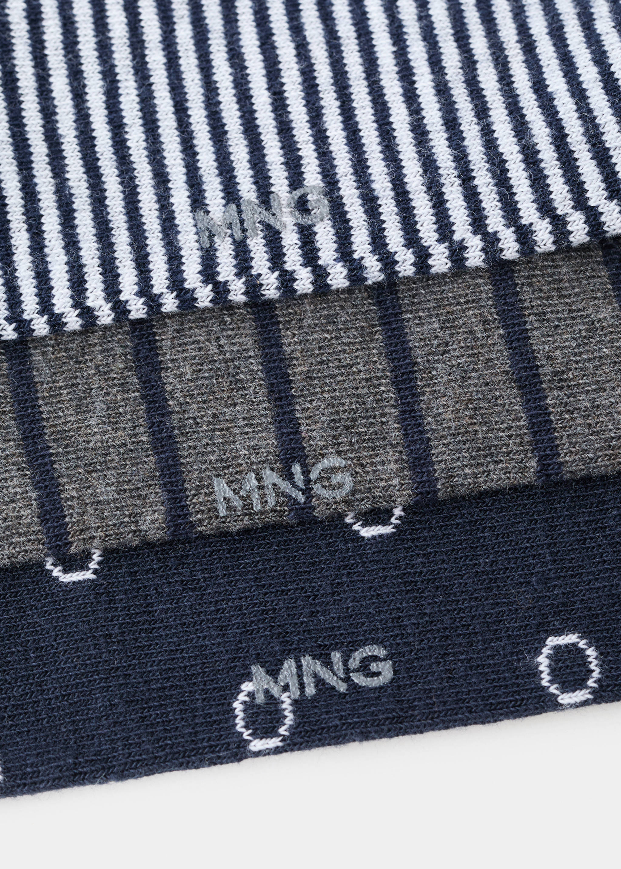 Pack of 3 striped cotton socks - Details of the article 0