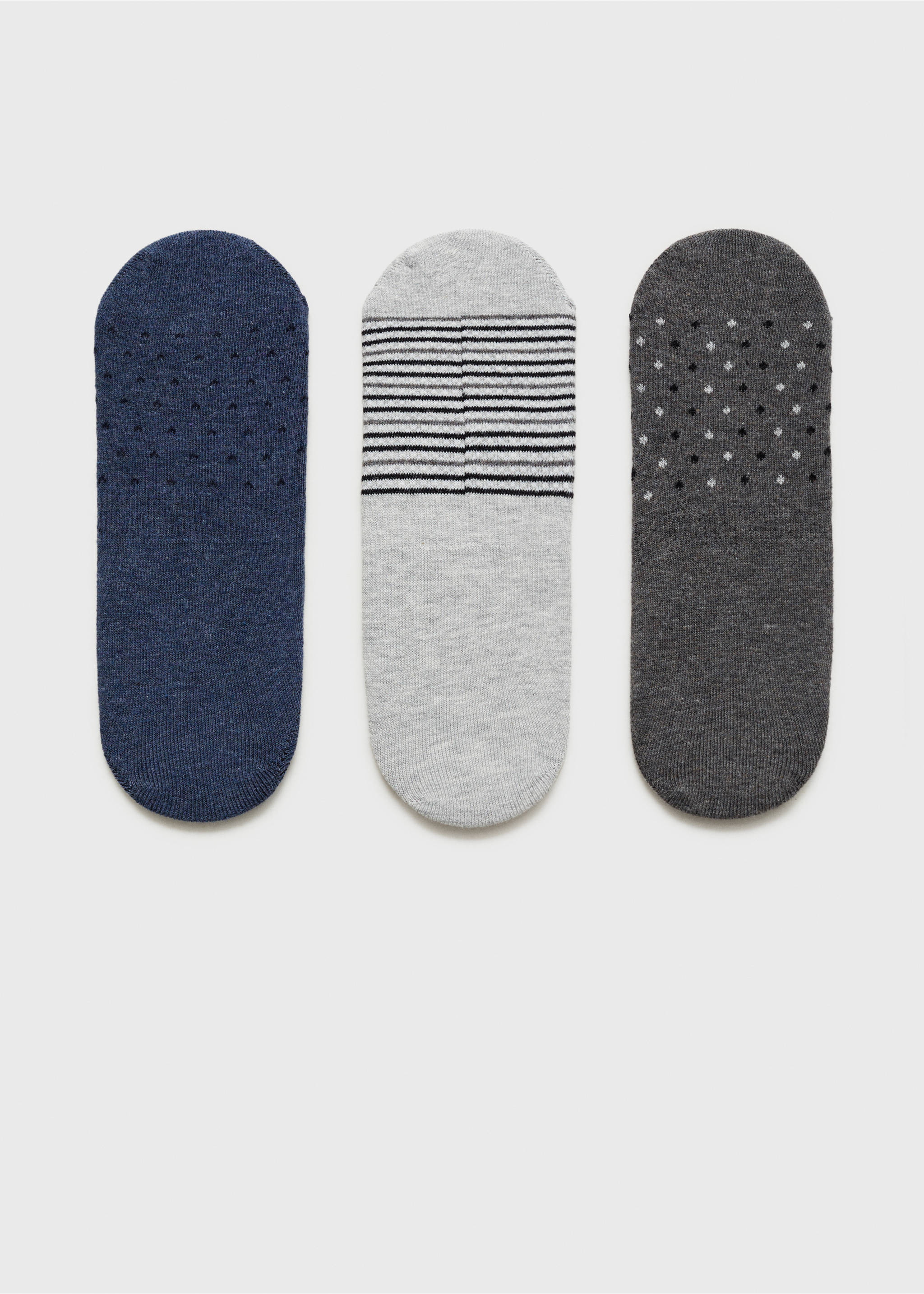 3er Pack Kombinierte Socken - Artikel ohne Model, Grau. Ref: 87000662-00.