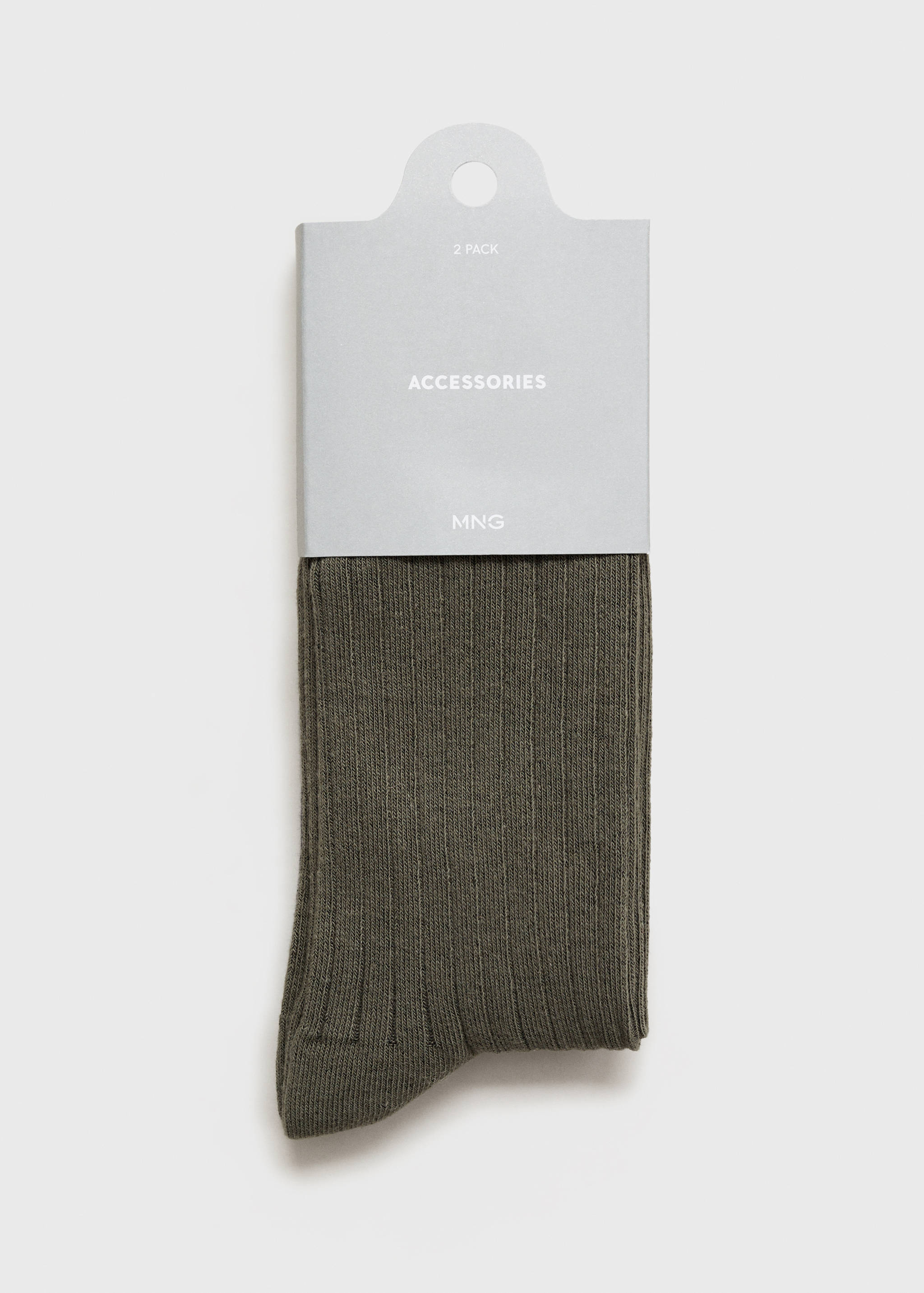 Pack of 2 ribbed cotton socks - Details of the article 0