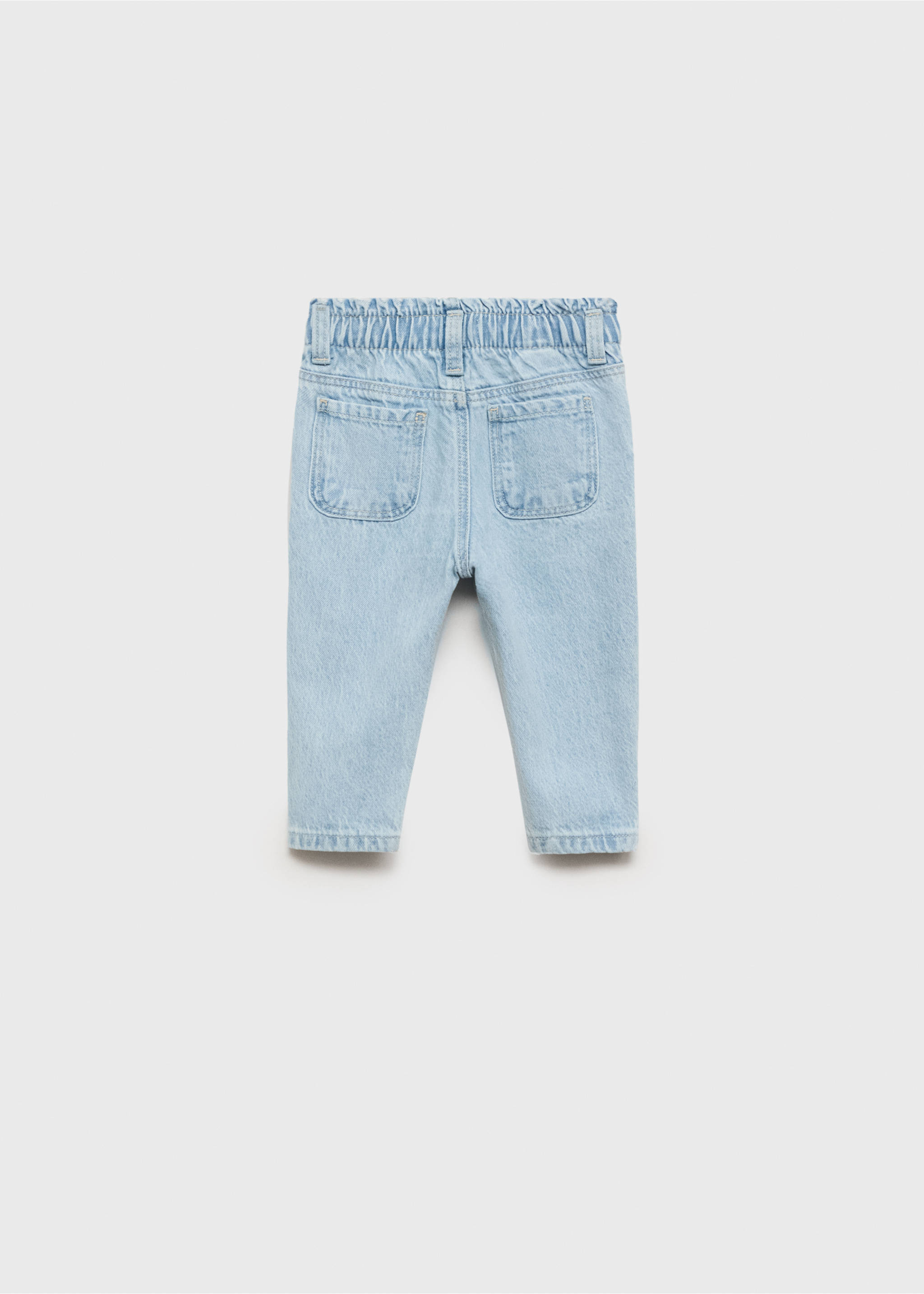 Džíny paperbag - Zadní strana zboží, Světle modrá. Ref: 87001063-00.