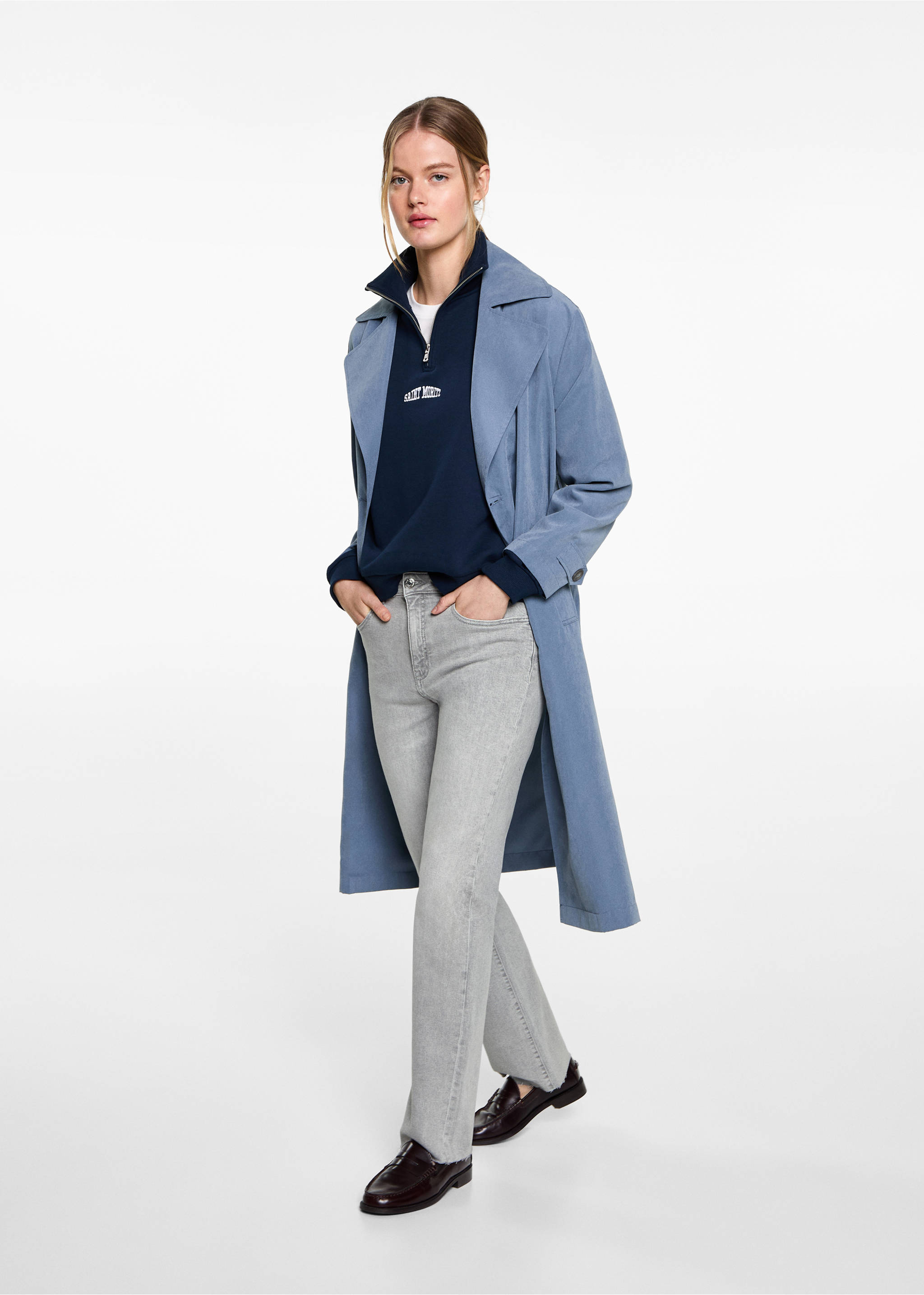 Straight Jeans - Allgemeine Ansicht, Denim Grau. Ref: 87001066-00.