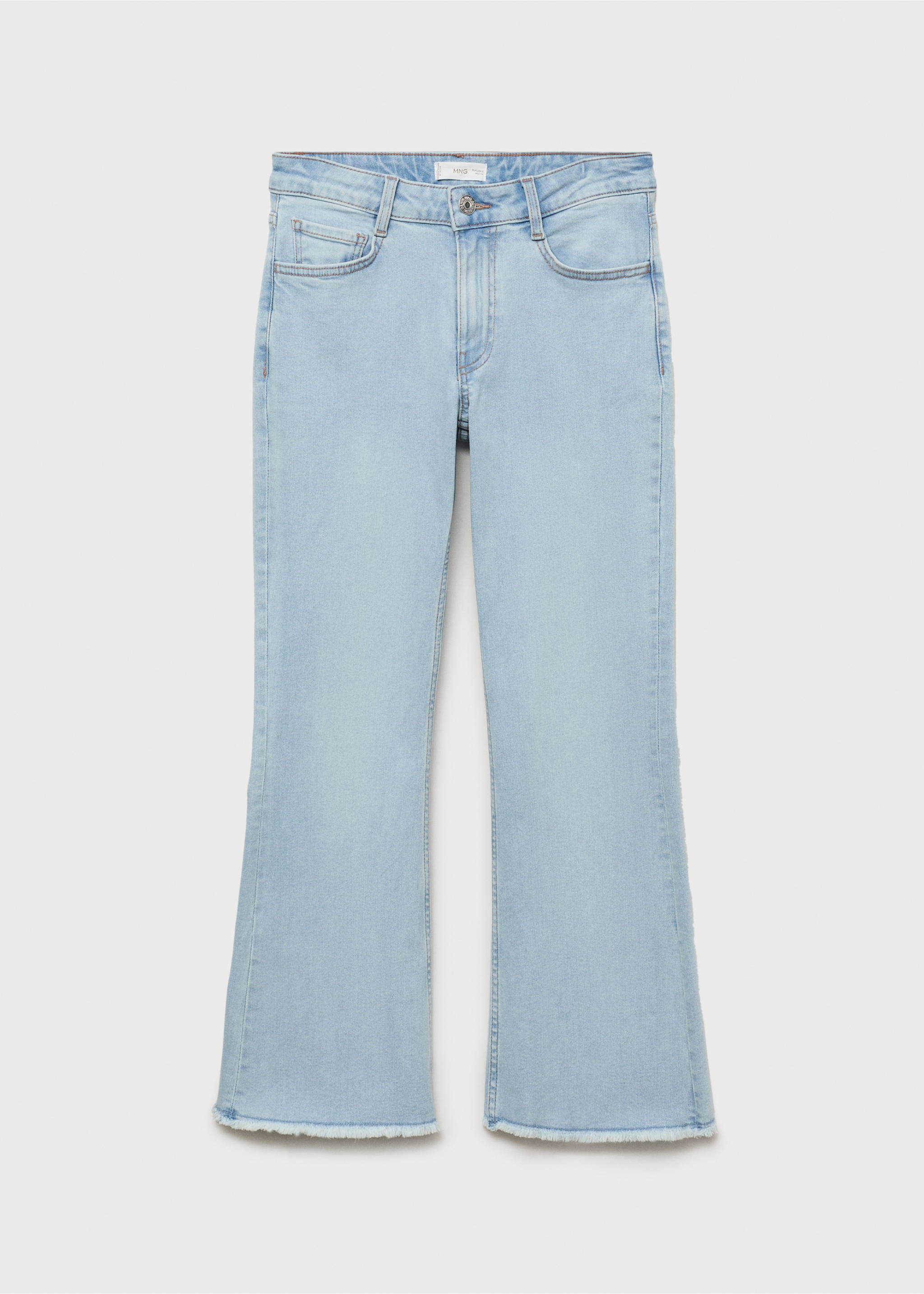Jean flare crop - Article sans modèle, Bleu clair. Ref: 87001069-00.