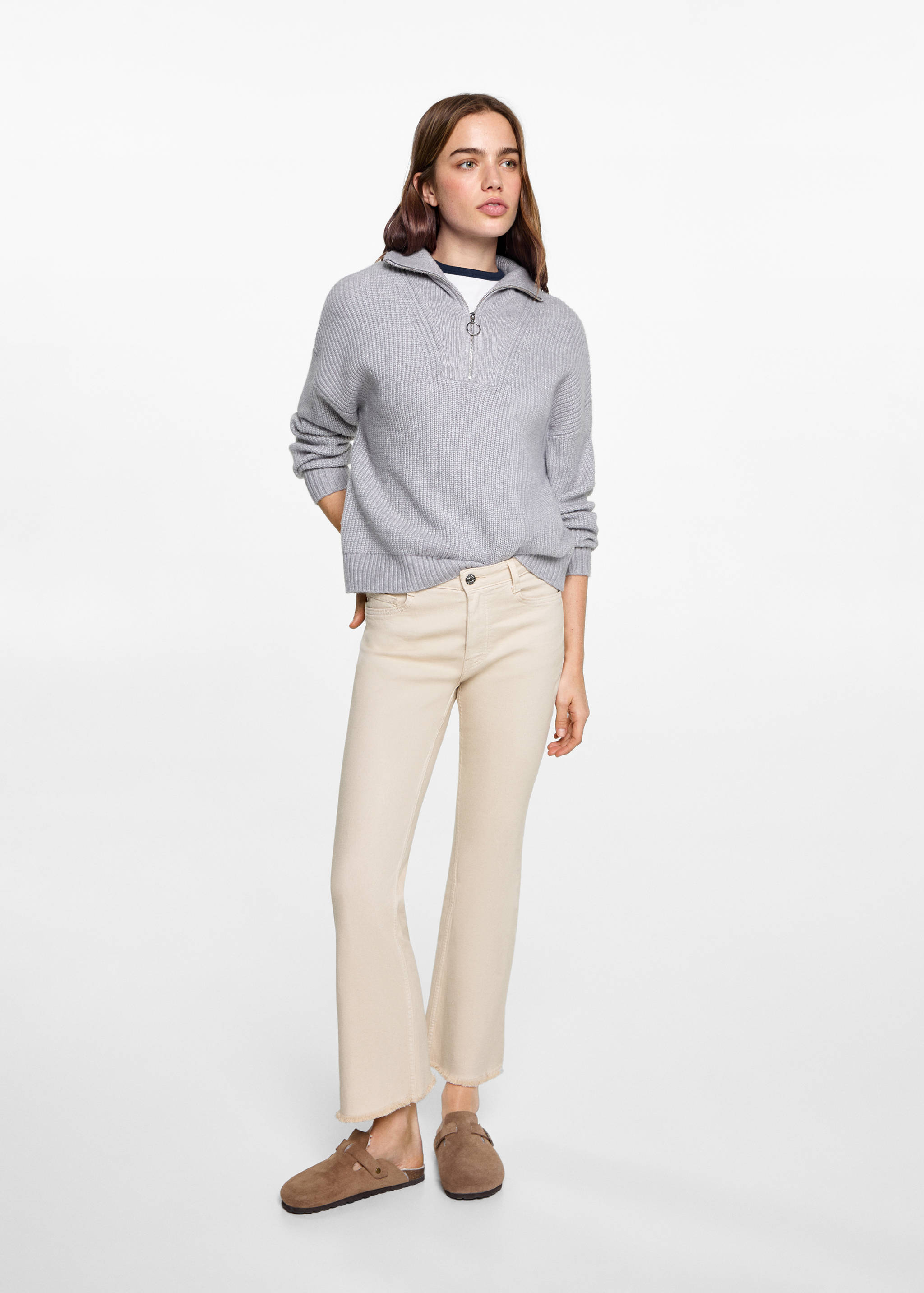 Crop flared jeans - Allmän bild