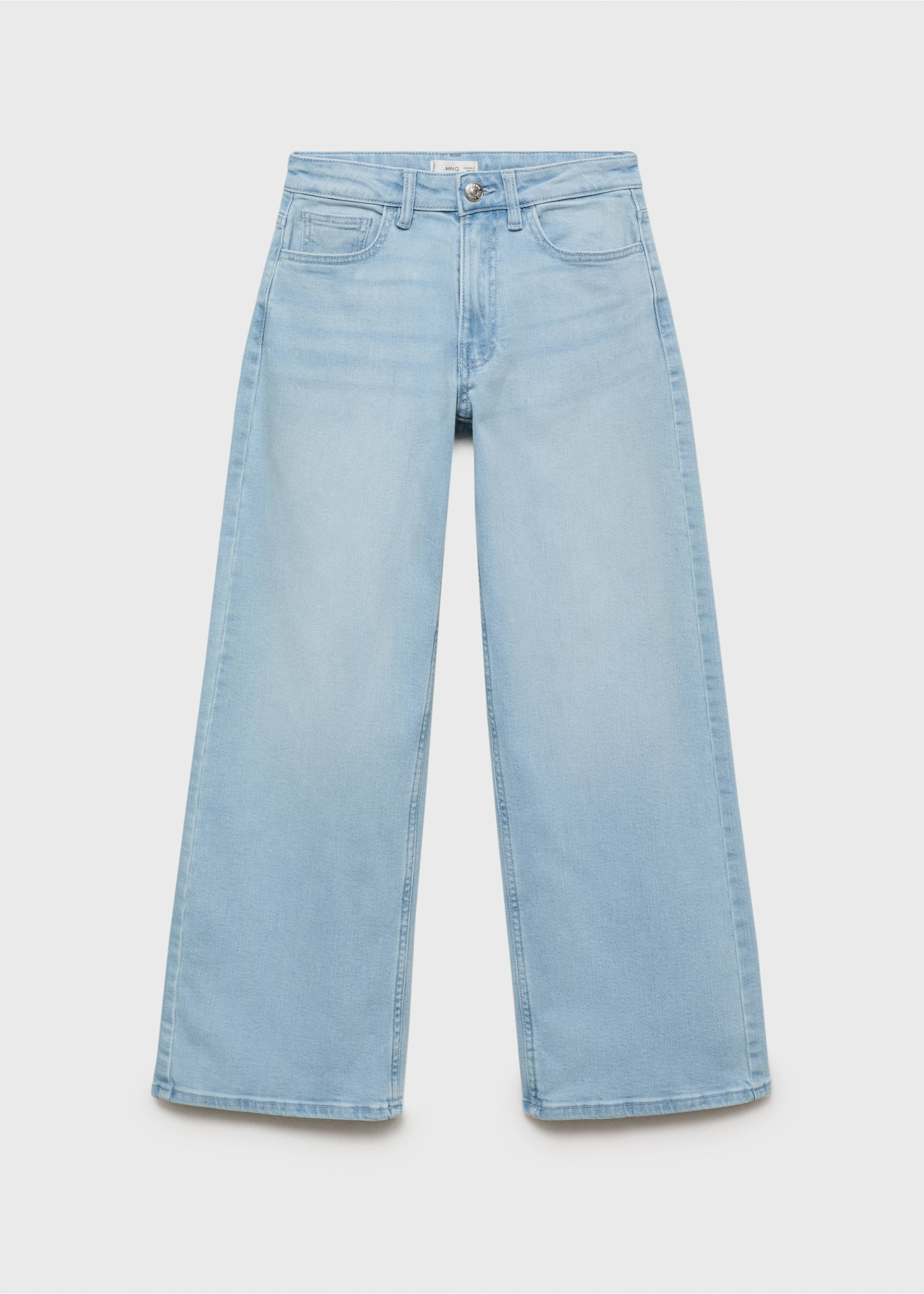 Jeans culotte mid-waist comfort - Article without model, Light Blue. Ref: 87001075-00.