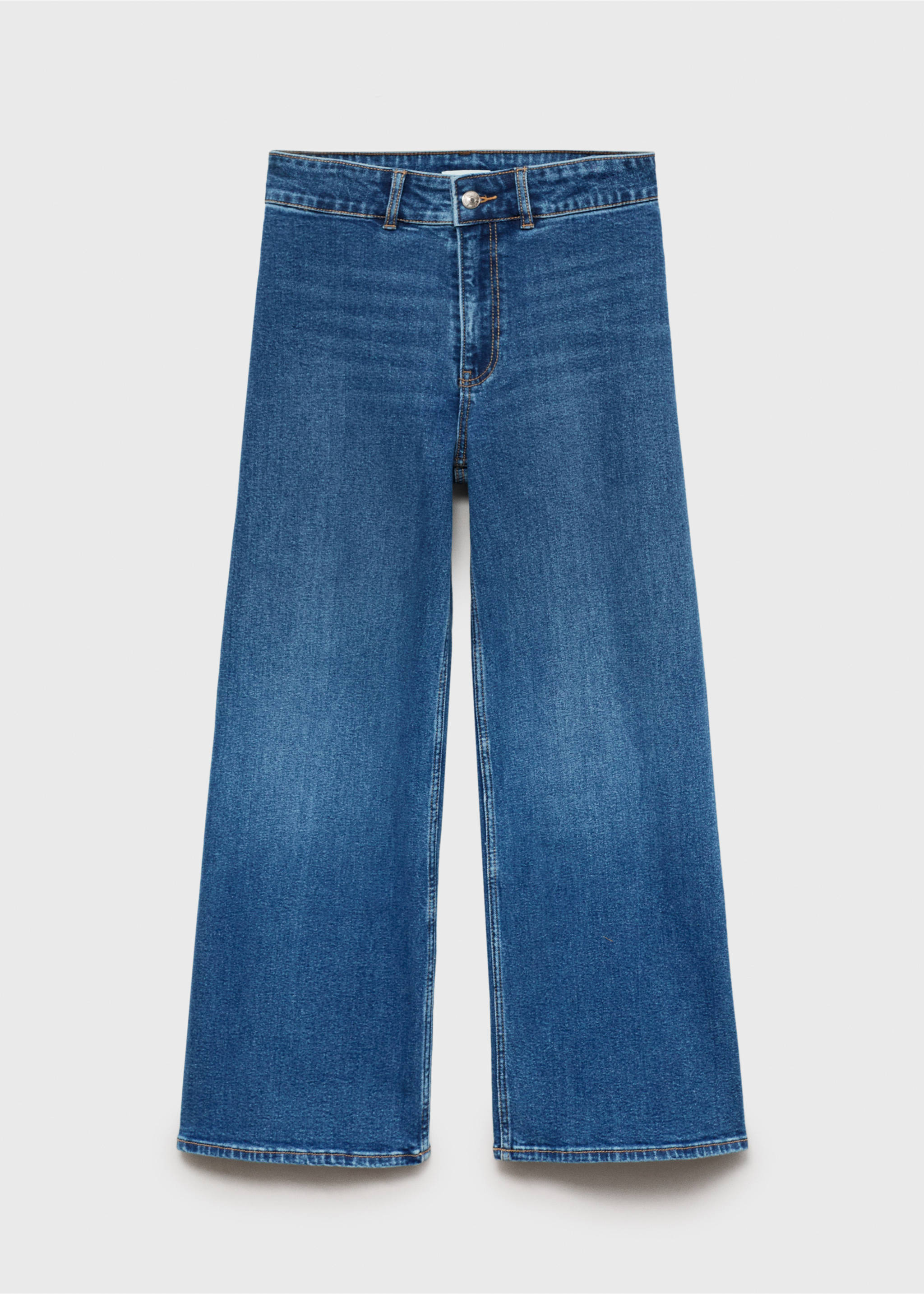 Wideleg jeans - Artikel zonder model, Middenblauw. Ref: 87001079-00.