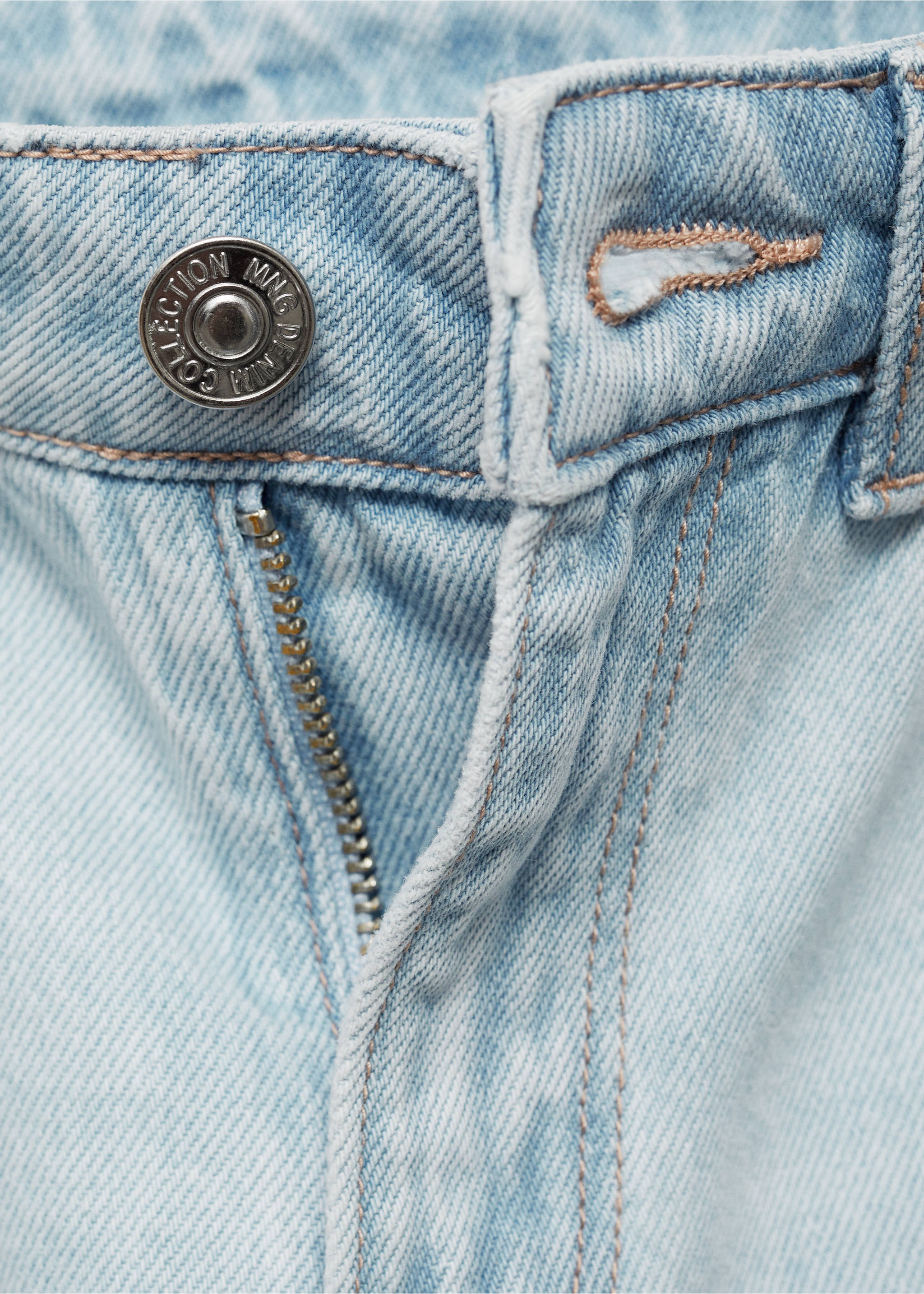 Straight fit jeans - Details of the article 8, Light Blue. Ref: 87001082-00.