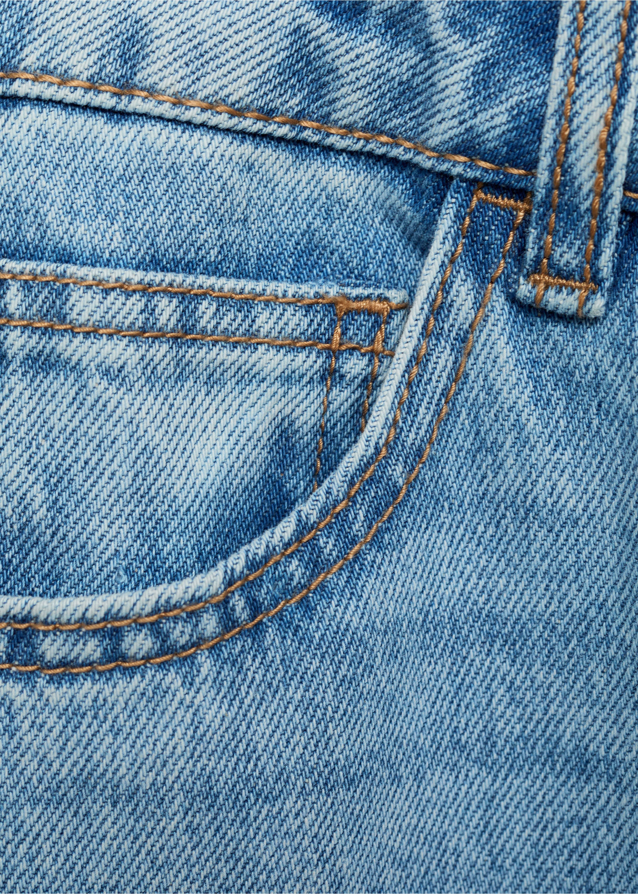 Blugi straight fit tie-dye - Detaliu al articolului 0, Albastru mediu. Ref: 87001083-00.