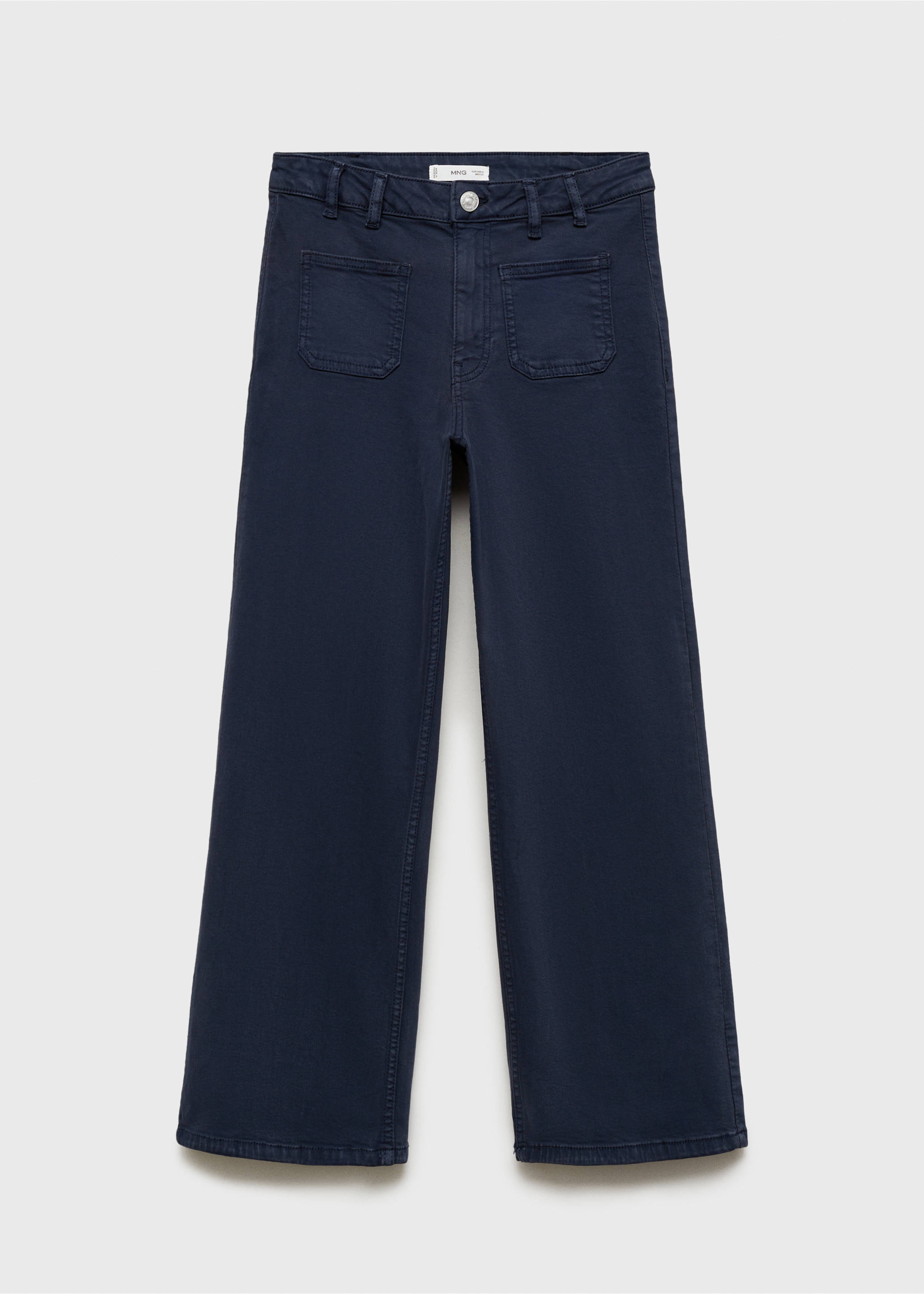 Culotte jeans with pockets - Article without model, Dark Navy. Ref: 87001089-00.