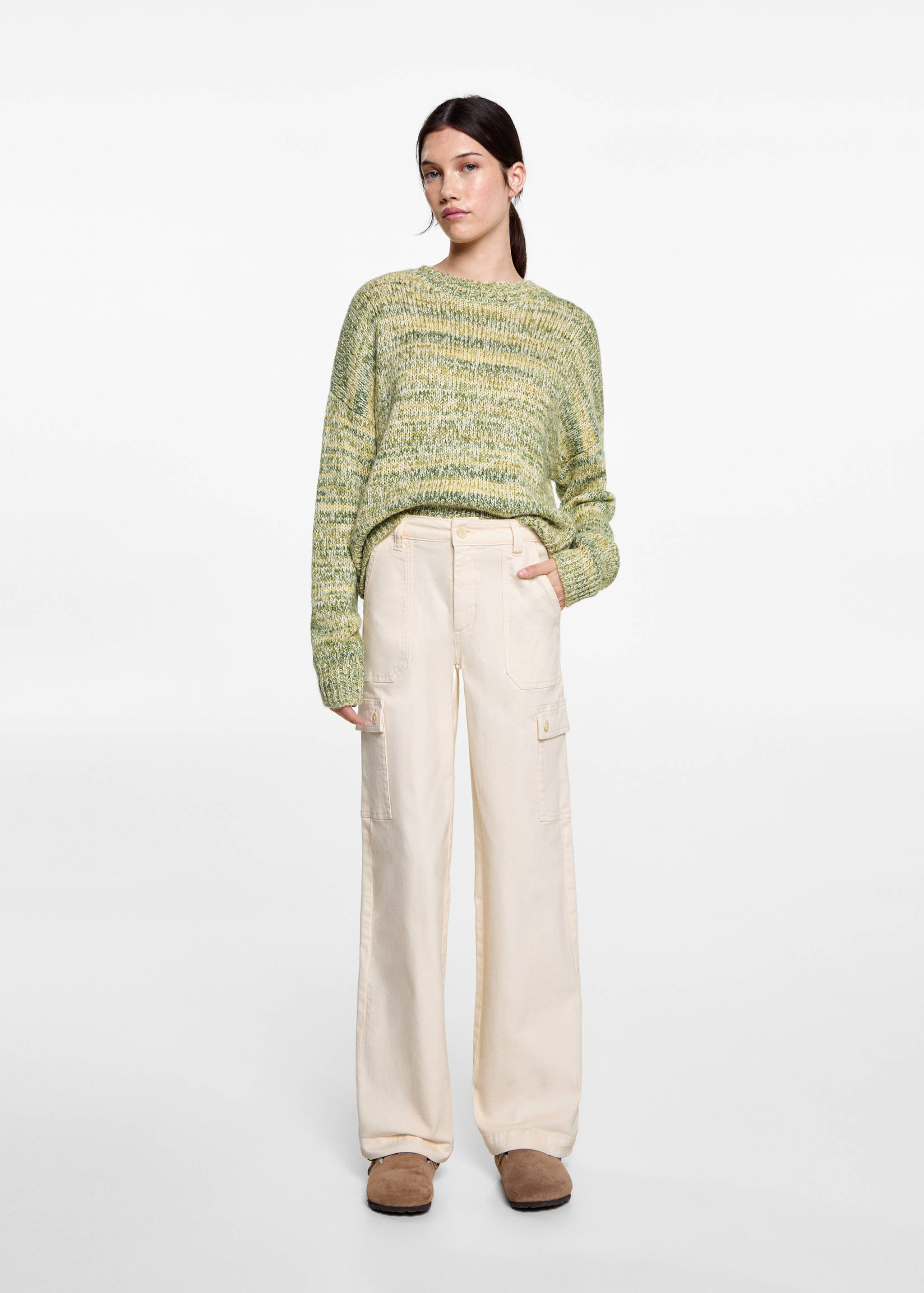 Jean style jupe-culotte poches - Plan général