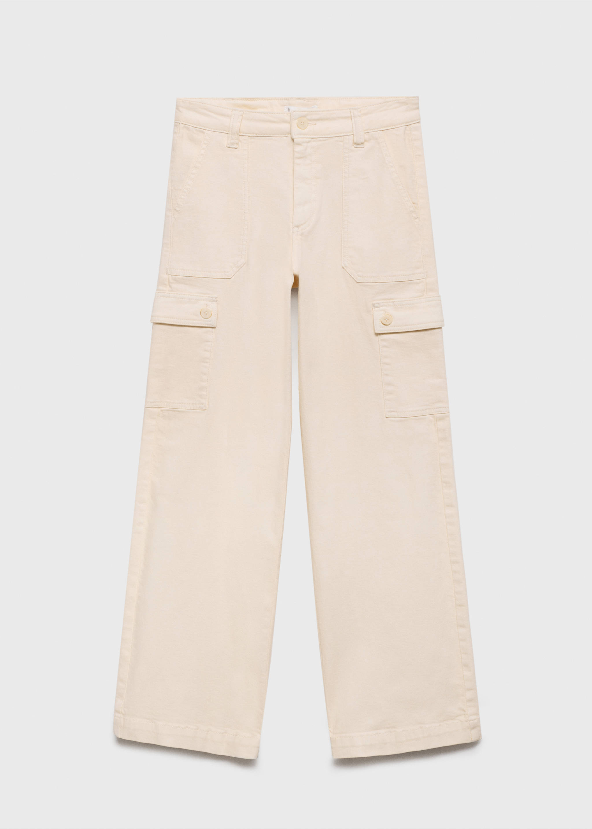 Jean style jupe-culotte poches - Article sans modèle, Écru. Ref: 87001090-00.