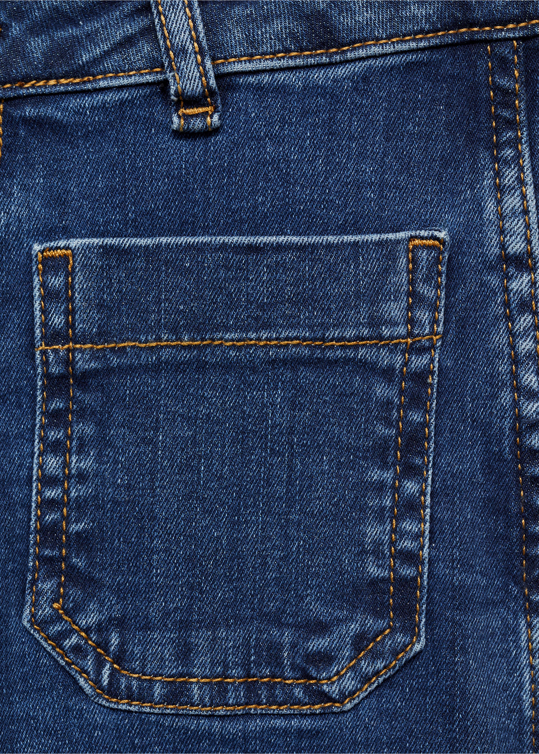 Straight-fit jeans with pockets - Details of the article 0, Dark Blue. Ref: 87001091-00.