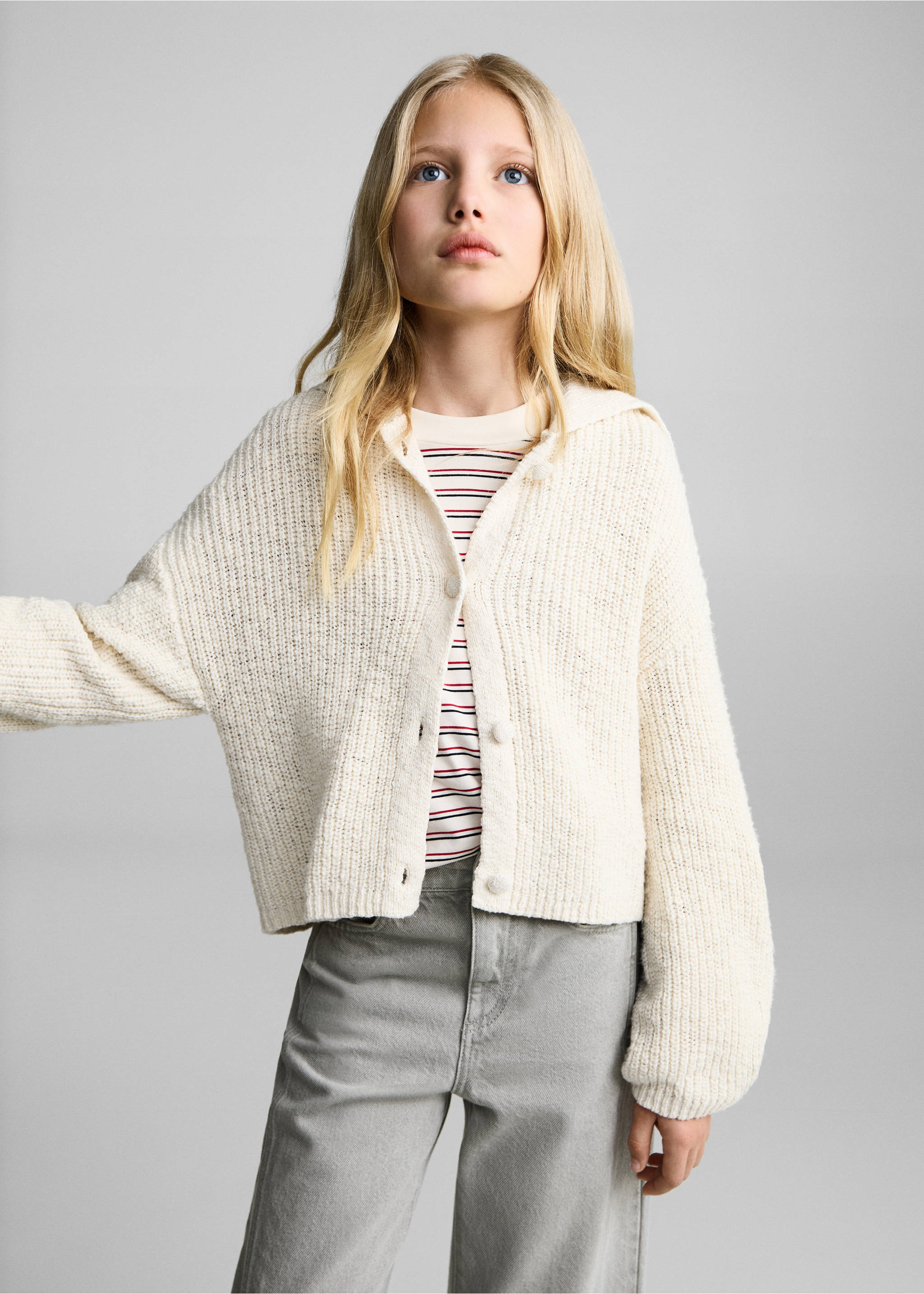 Decorative seam jeans - Medium plane, Denim Grey. Ref: 87001095-00.