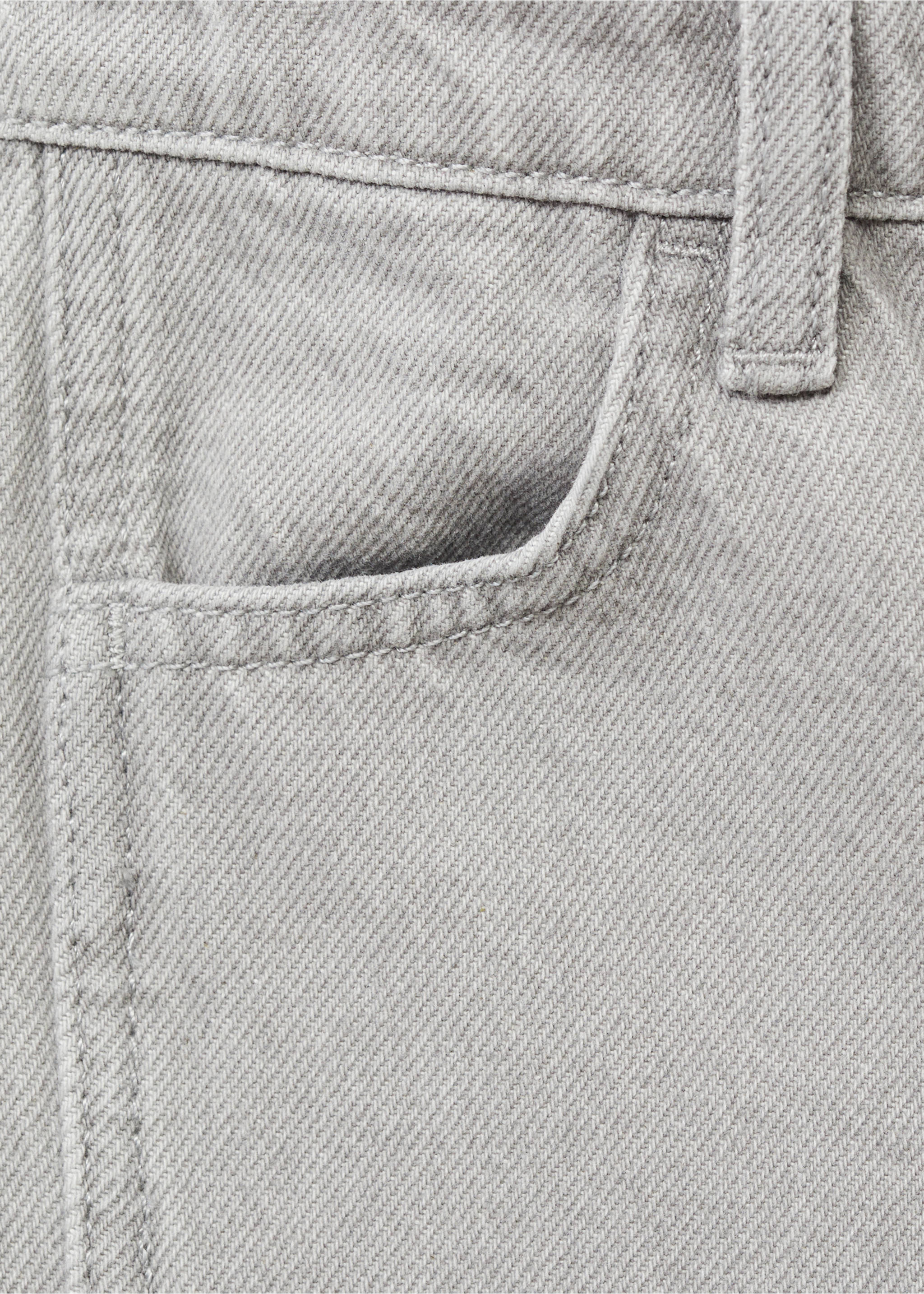 Decorative seam jeans - Details of the article 0, Denim Grey. Ref: 87001095-00.