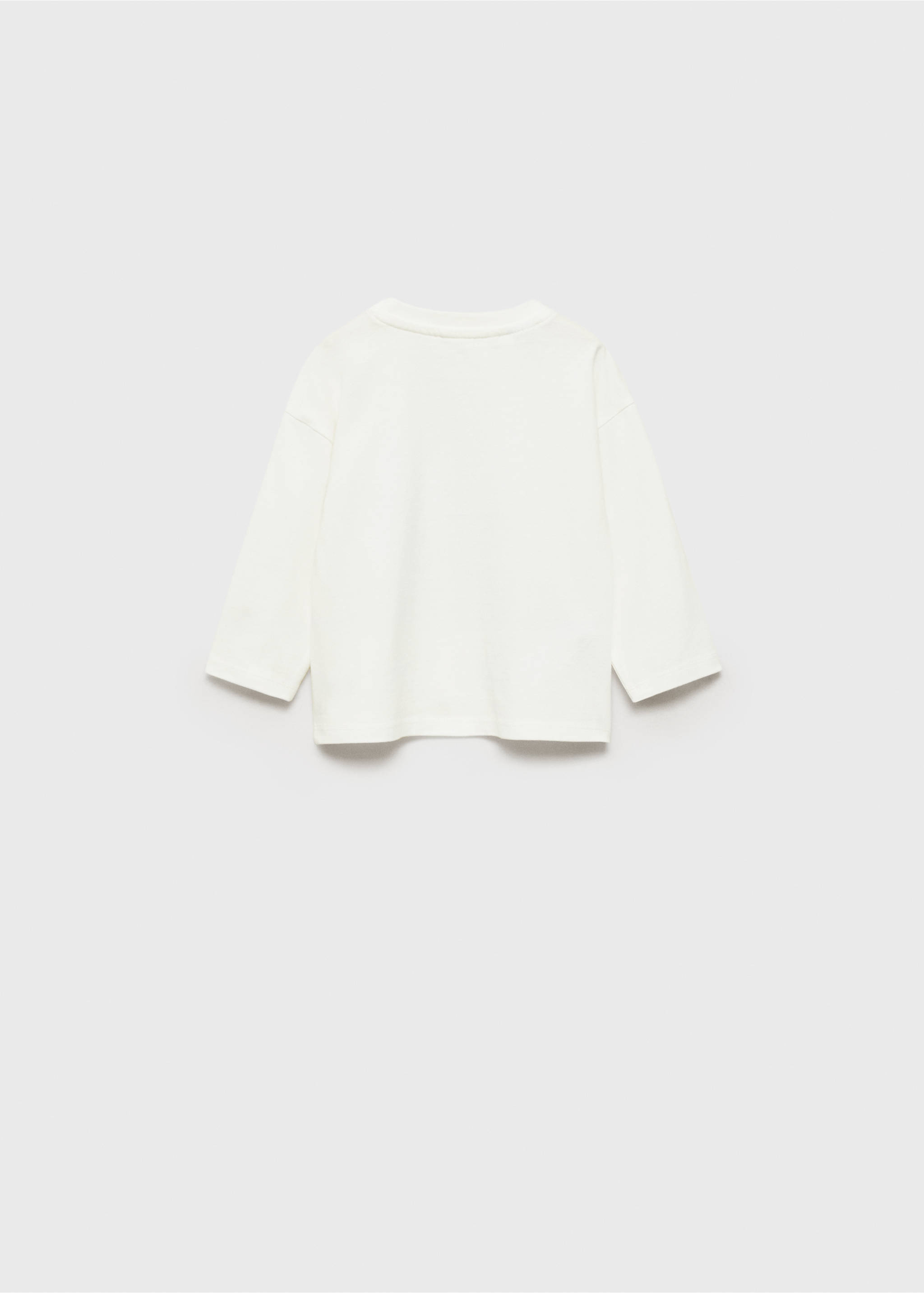 Printed cotton-blend T-shirt - Reverse of the article, Off White. Ref: 87001528-00.