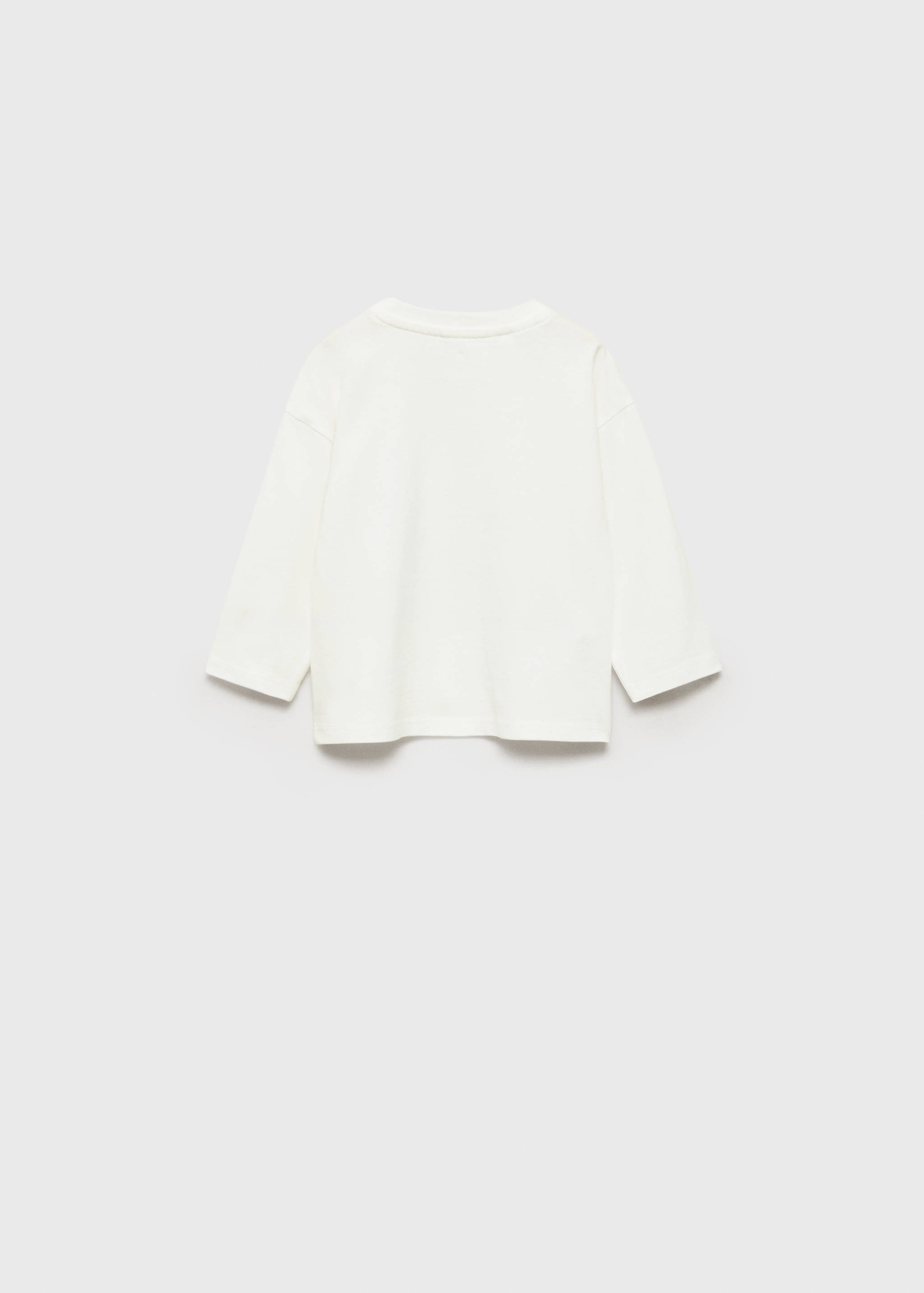 Printed cotton-blend T-shirt - Reverse of the article