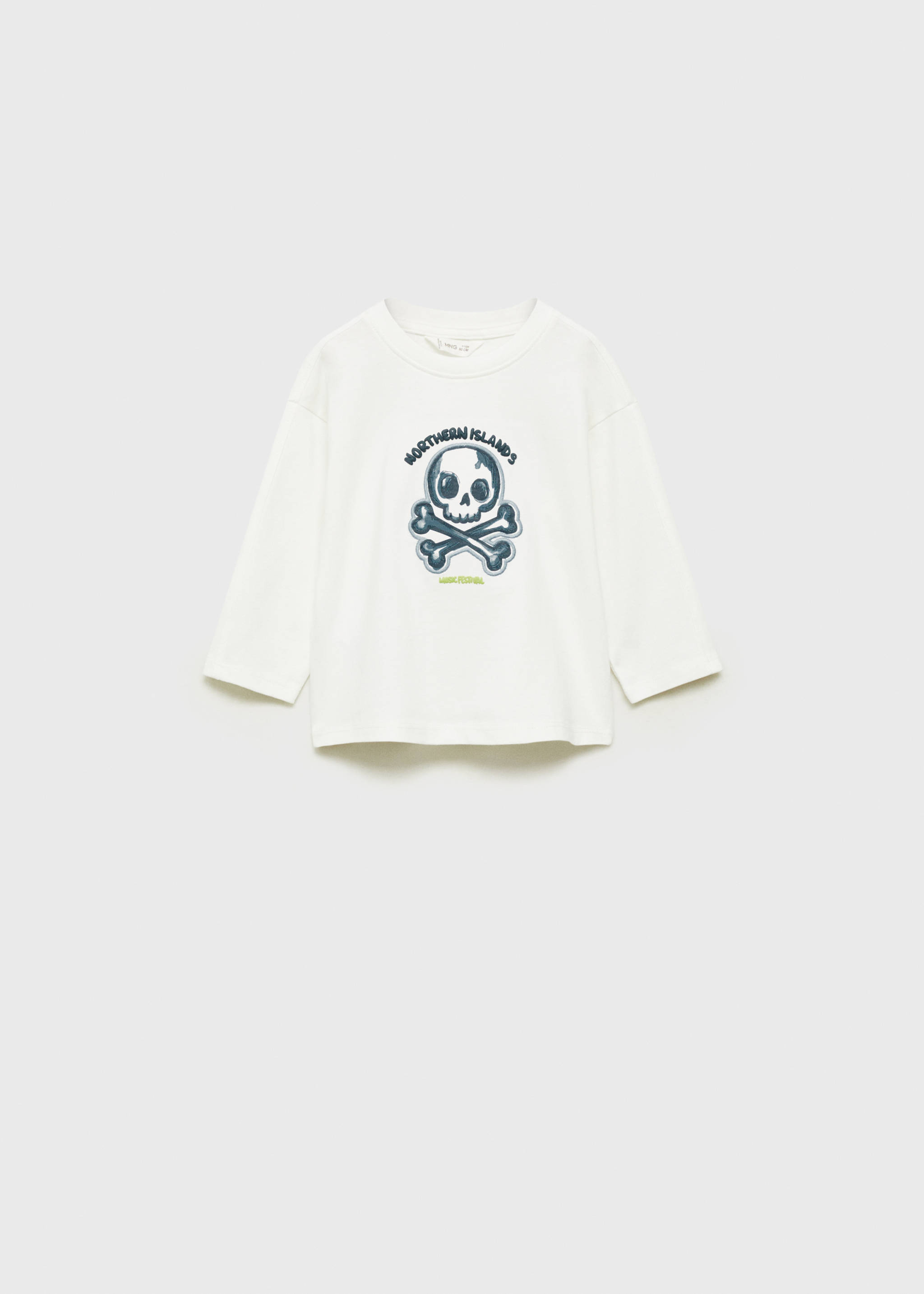 Printed cotton-blend T-shirt - Article without model
