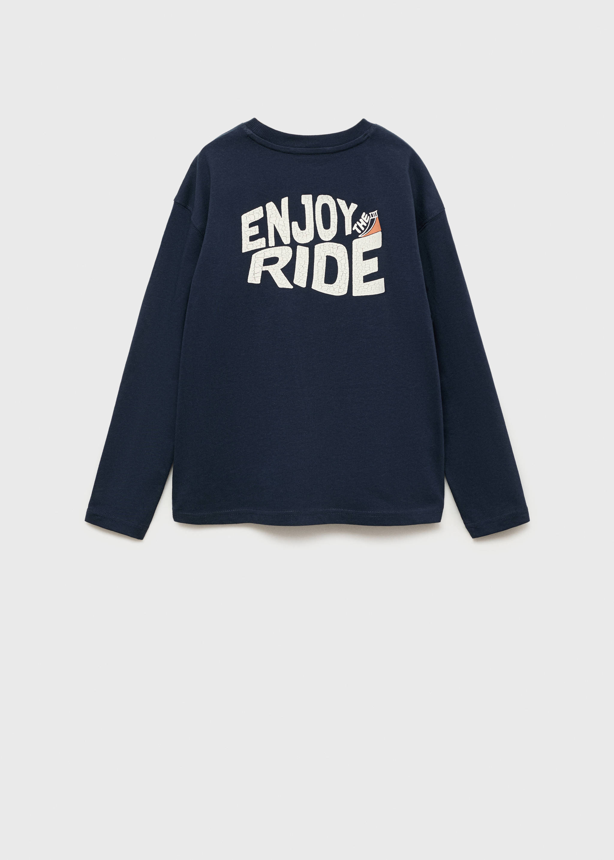 Printed cotton-blend T-shirt - Reverse of the article