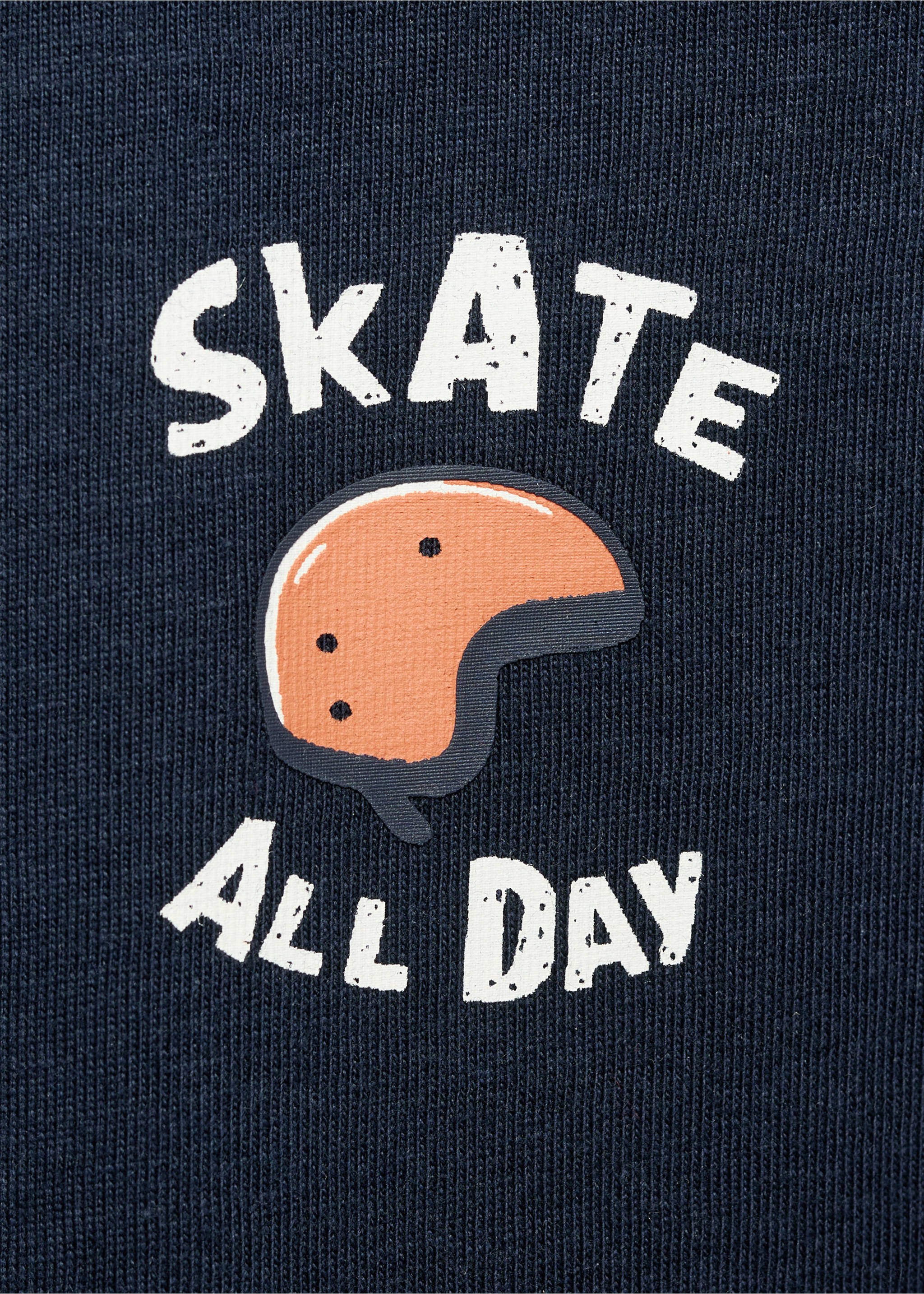 Katoenen T-shirt met print - Detail van het artikel 8, Donkermarine. Ref: 87001530-00.