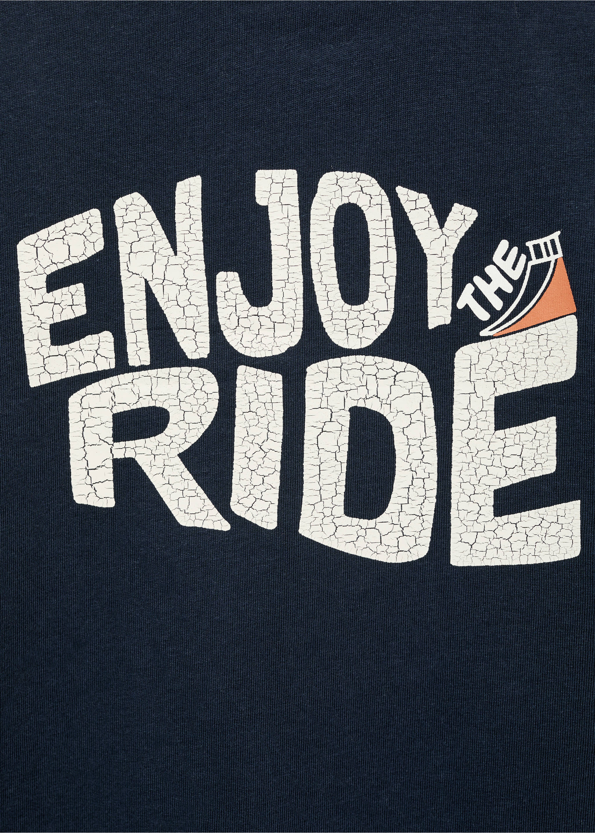 Katoenen T-shirt met print - Detail van het artikel 0, Donkermarine. Ref: 87001530-00.