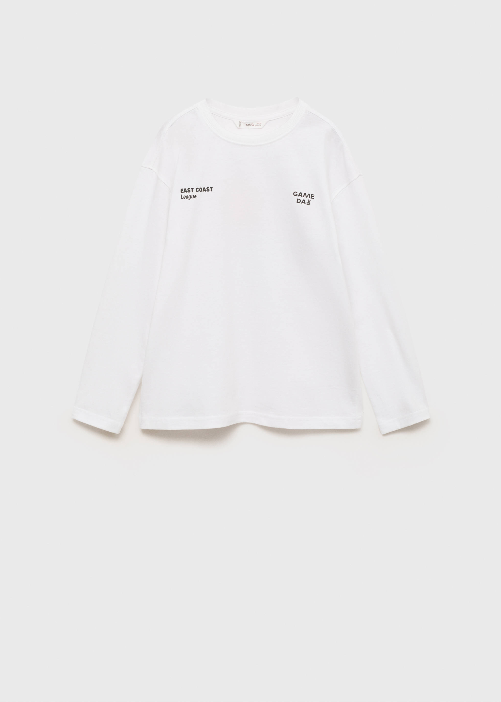 Katoenen T-shirt met print - Artikel zonder model, Gebroken wit. Ref: 87001531-00.