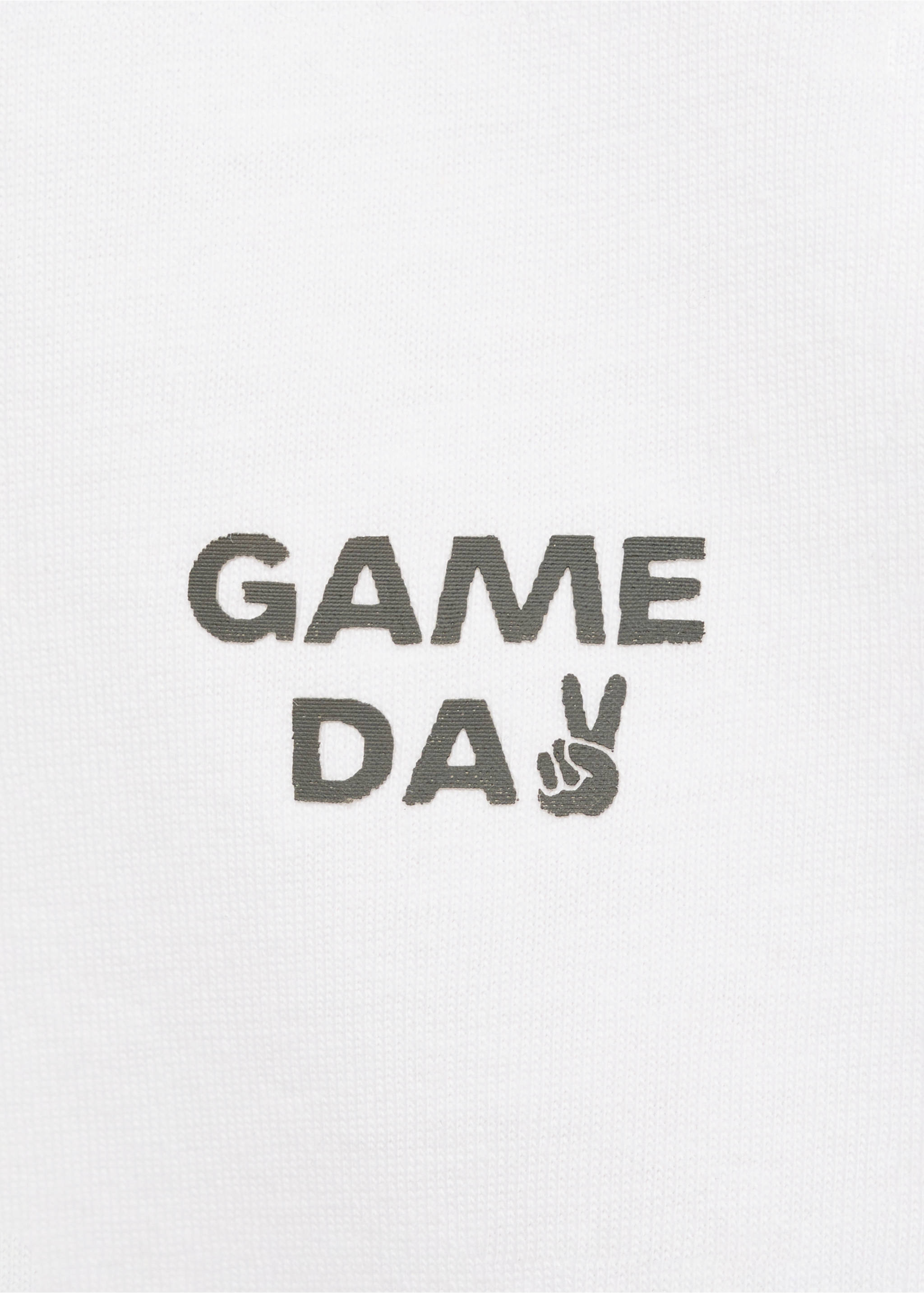 Katoenen T-shirt met print - Detail van het artikel 8, Gebroken wit. Ref: 87001531-00.