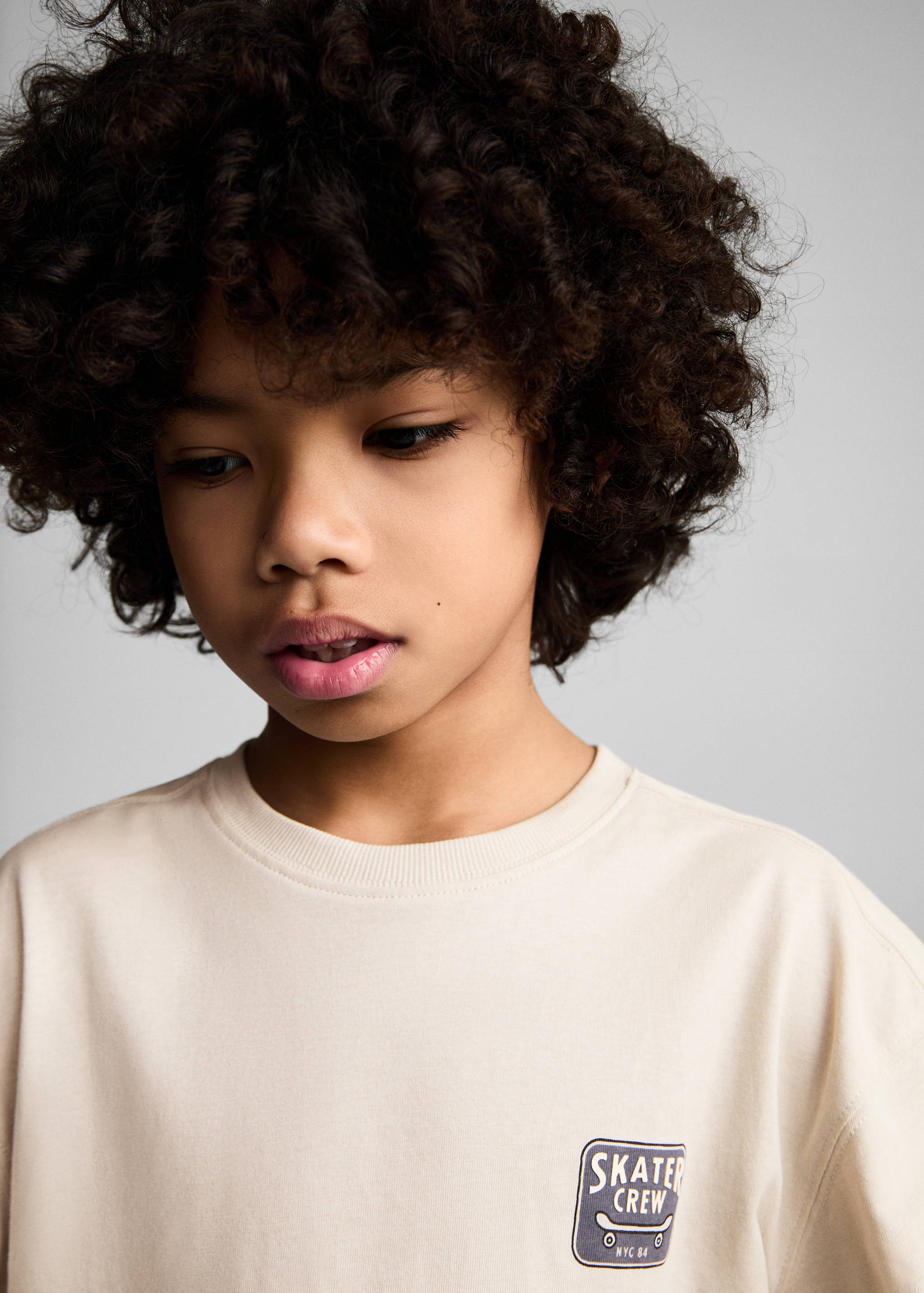 Printed cotton-blend t-shirt - Details of the article 1