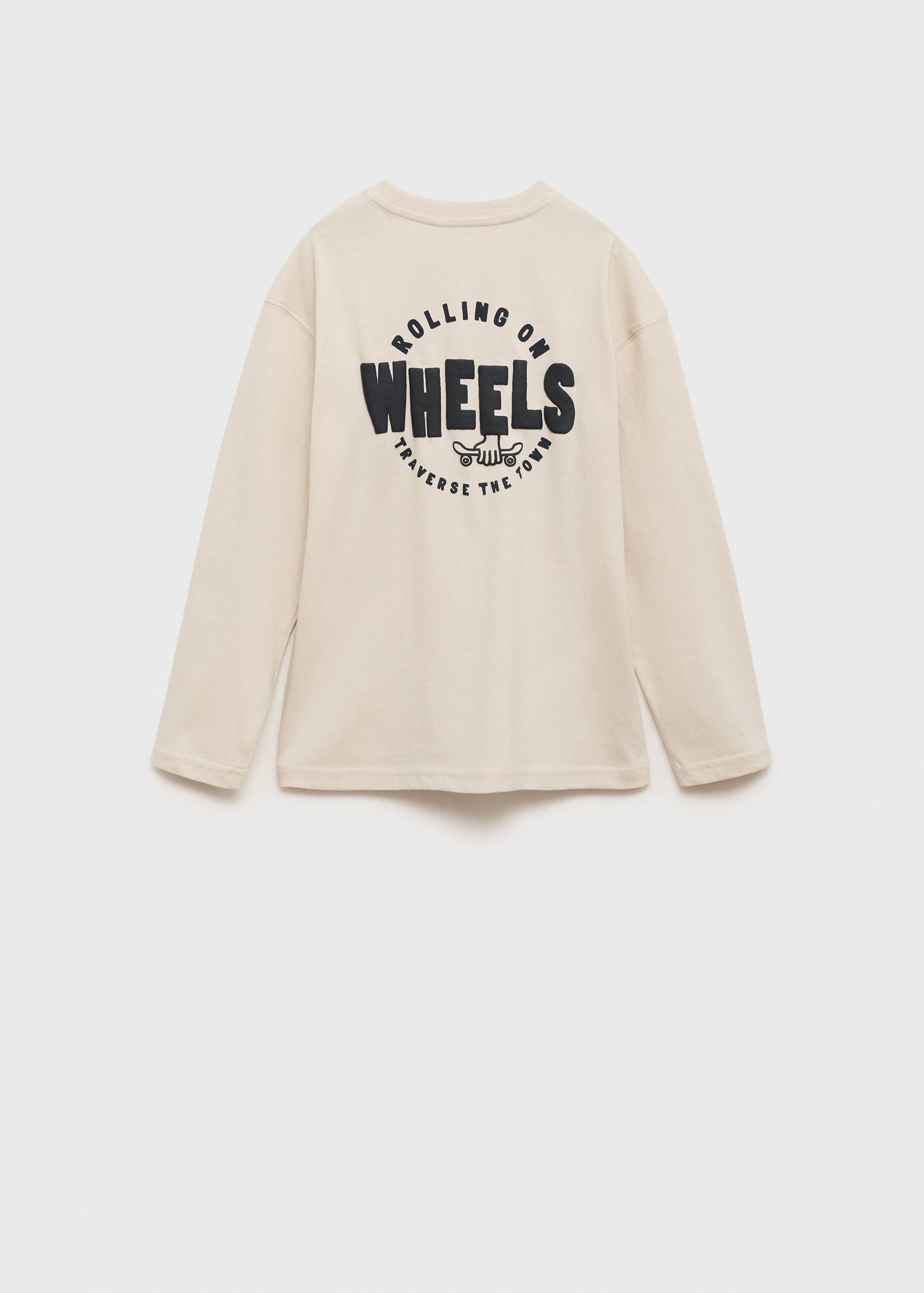 Printed cotton-blend t-shirt - Reverse of the article