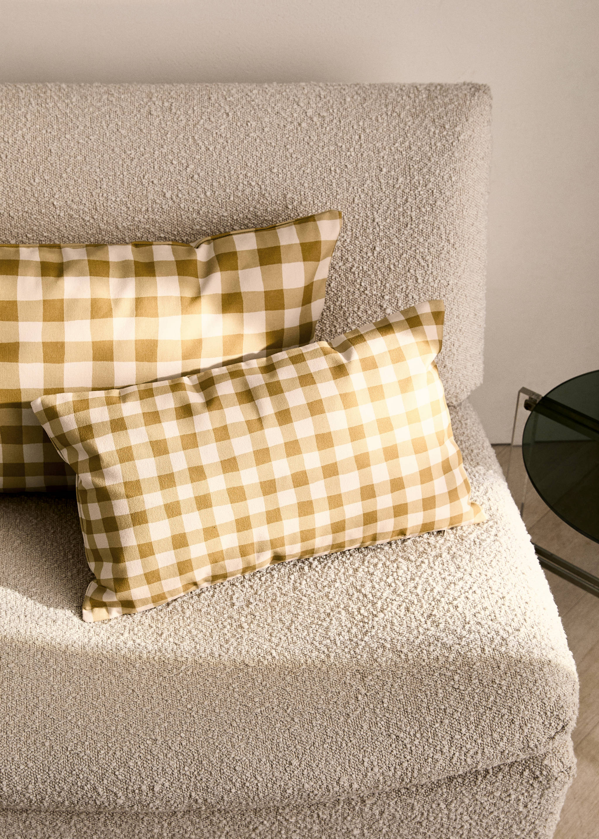 Kissenbezug aus Baumwolle mit Vichy-Karomuster, 30 x 50 cm - Allgemeine Ansicht