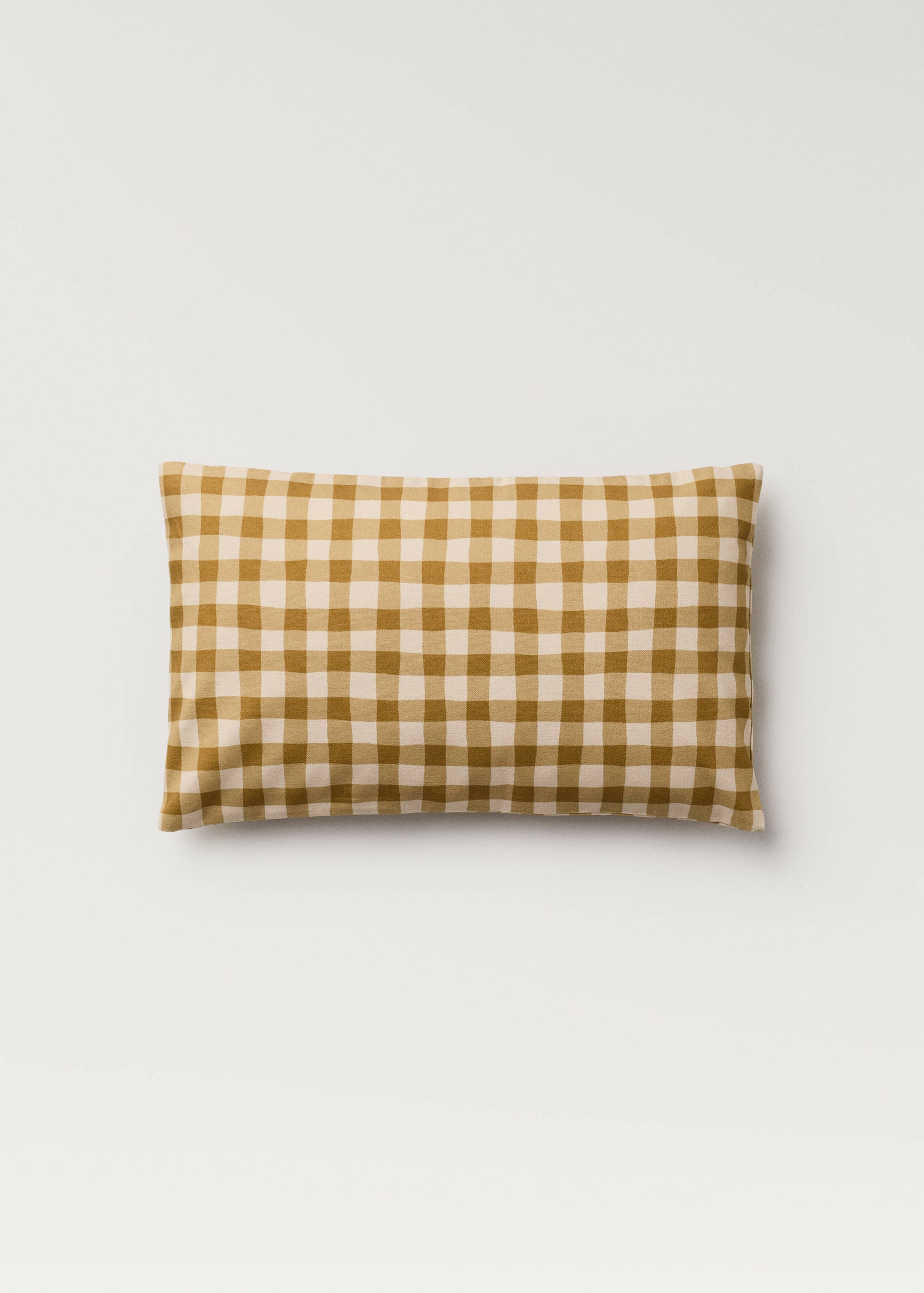 Cotton gingham check cushion cover 30x50 cm - Article without model
