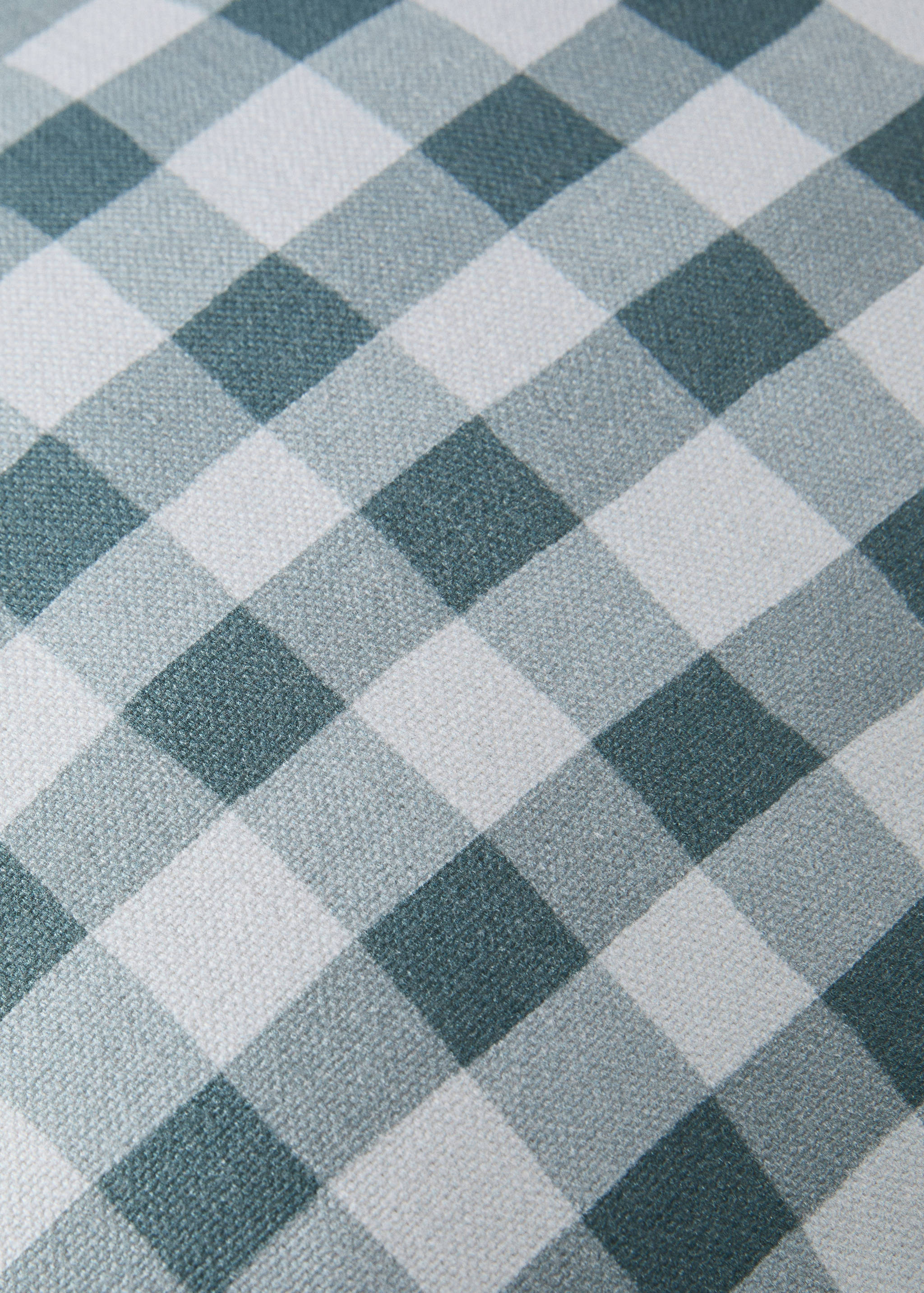 Kissenbezug aus Baumwolle mit Vichy-Karomuster, 30 x 50 cm - Detail des Artikels 3